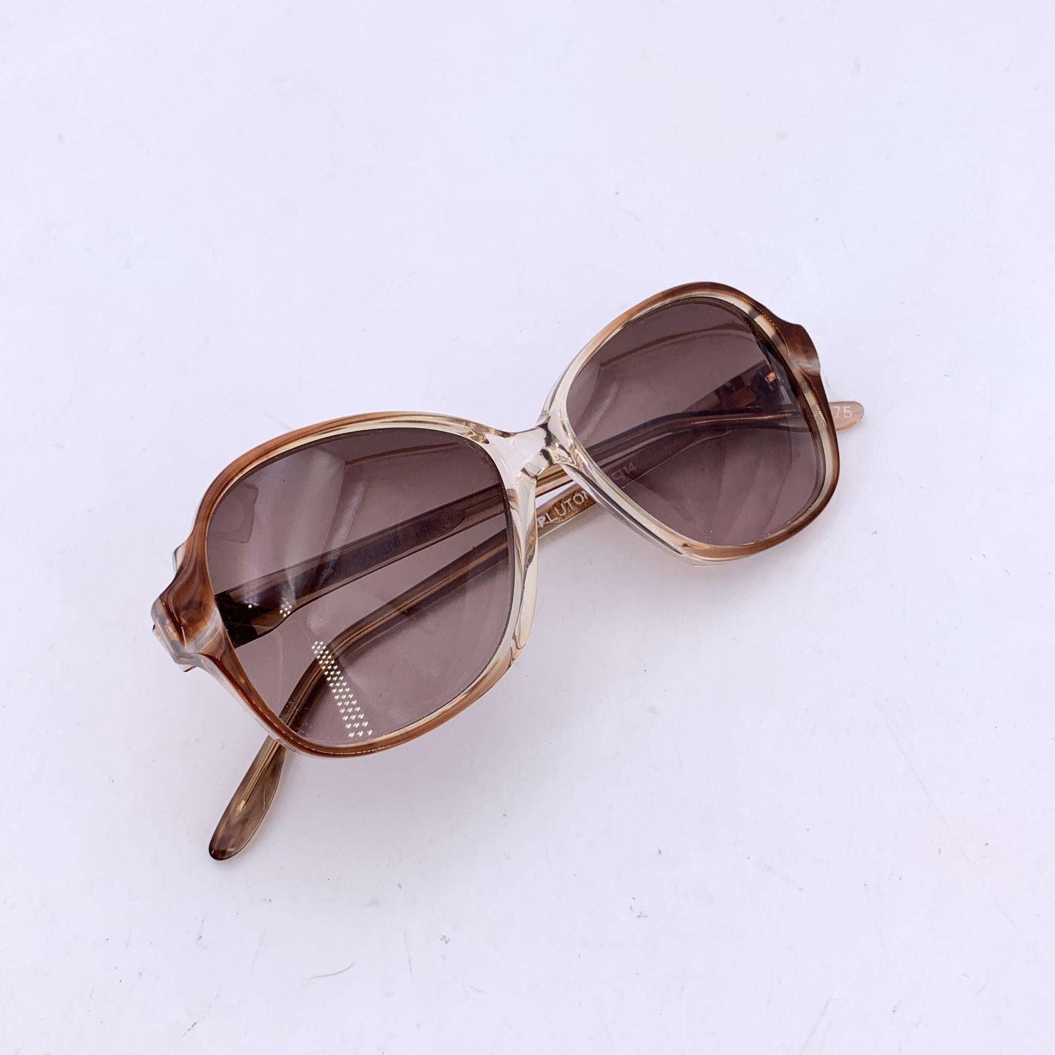 Yves Saint Laurent Gafas de sol vintage marrones PLUTON 52/14 140mm en venta 1