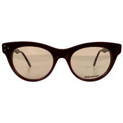 Yves Saint Laurent Vintage Burgundy Procris 52mm Eyeglasses Frame