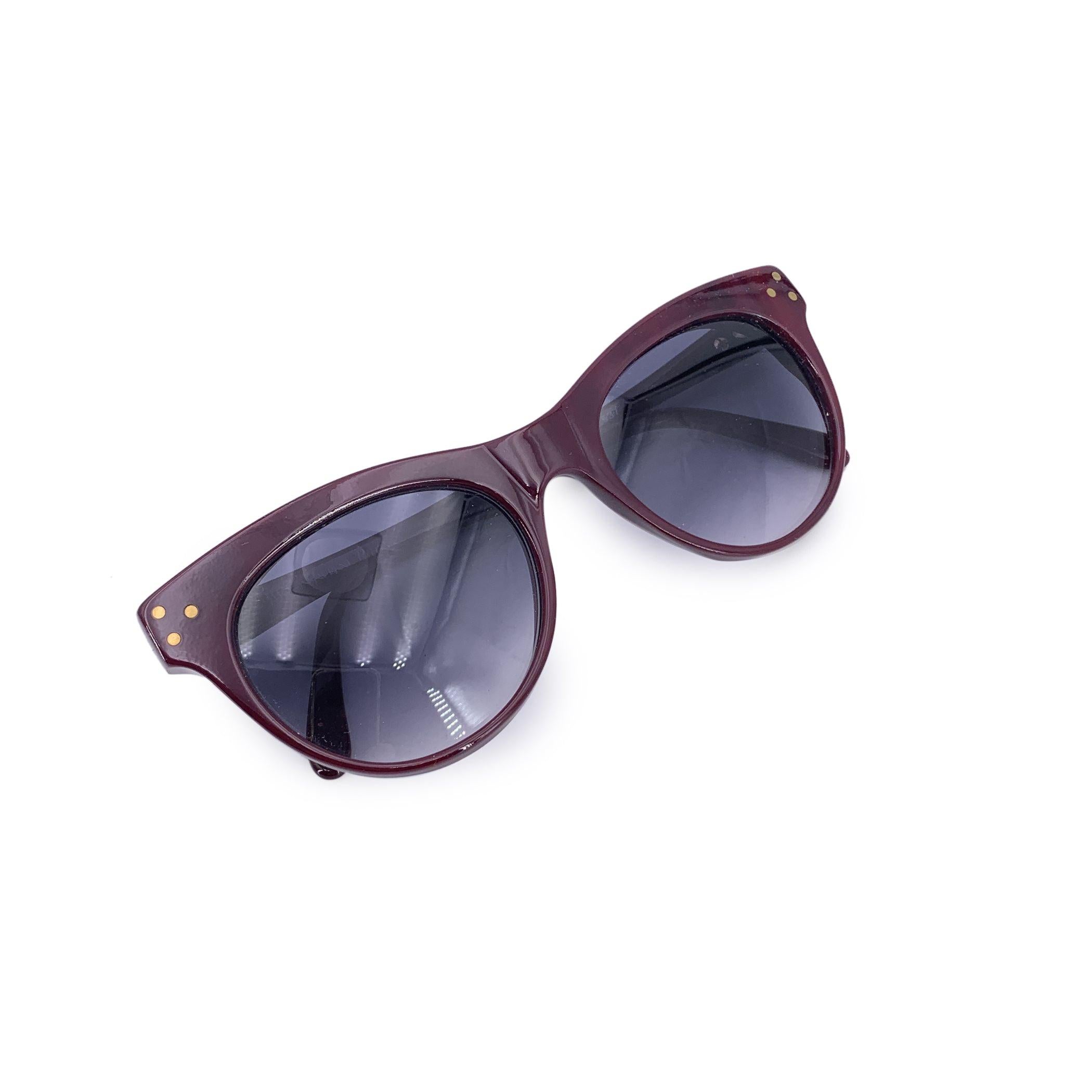 Gray Yves Saint Laurent Vintage Burgundy Procris Sunglasses 52/19 140mm For Sale