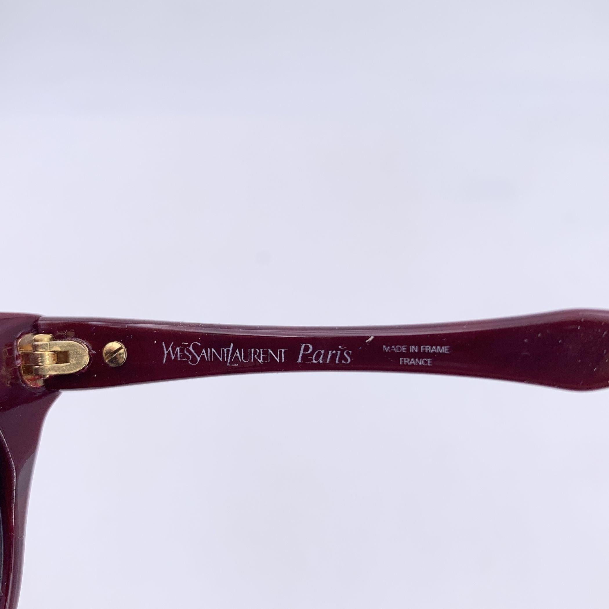 Yves Saint Laurent Vintage Burgundy Procris Sunglasses 52/19 140mm For Sale 1