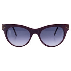 Yves Saint Laurent Vintage Burgundy Procris Sunglasses 52/19 140mm