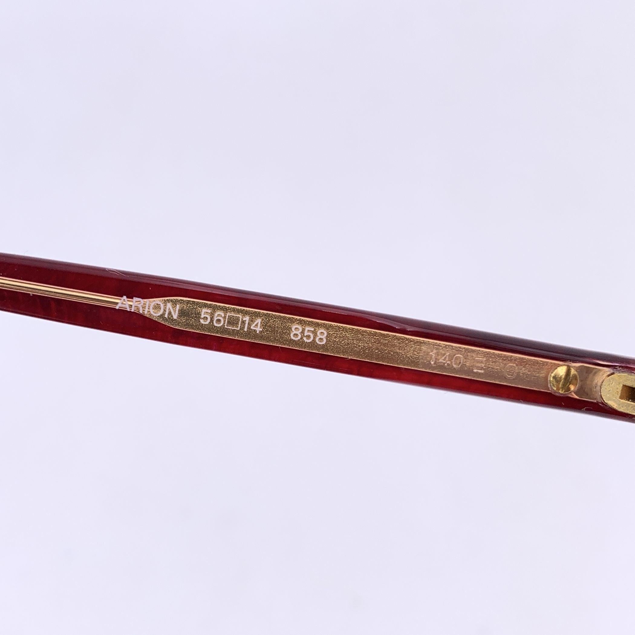 Occhiali da sole Yves Saint Laurent Vintage Burgundy ARION 56/14 140mm In condizioni ottime in vendita a Rome, Rome
