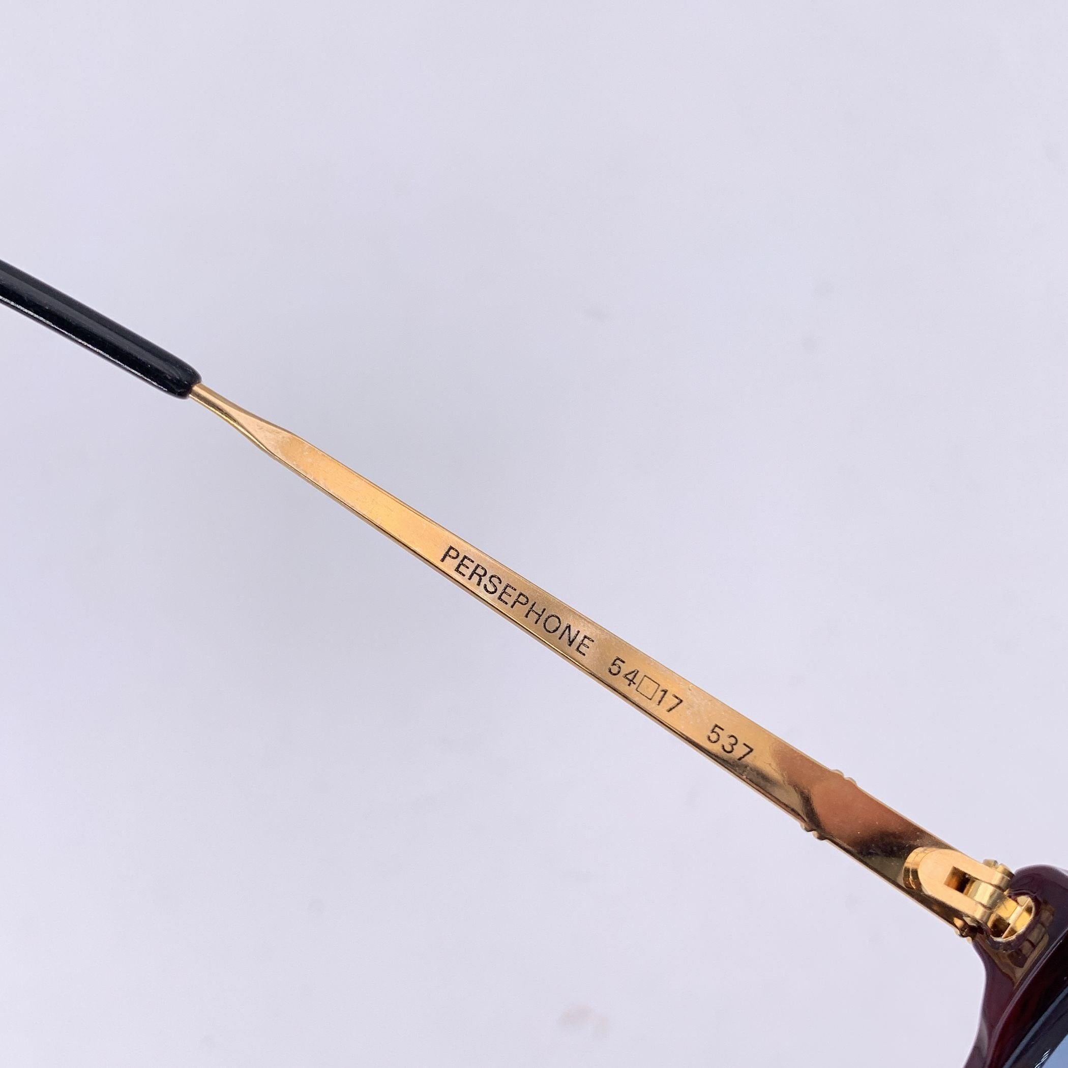 Yves Saint Laurent Vintage Burgundy Sonnenbrille PERSEPHONE 54/17 130mm im Zustand „Hervorragend“ im Angebot in Rome, Rome