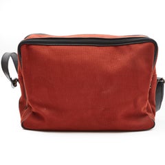 Yves Saint Laurent Vintage Burgundy Tweed Tribal Messenger Book Bag