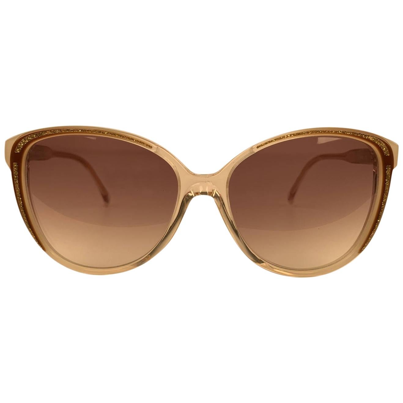 Yves Saint Laurent Vintage Butterfly Glitter Sunglasses 8346 S P21