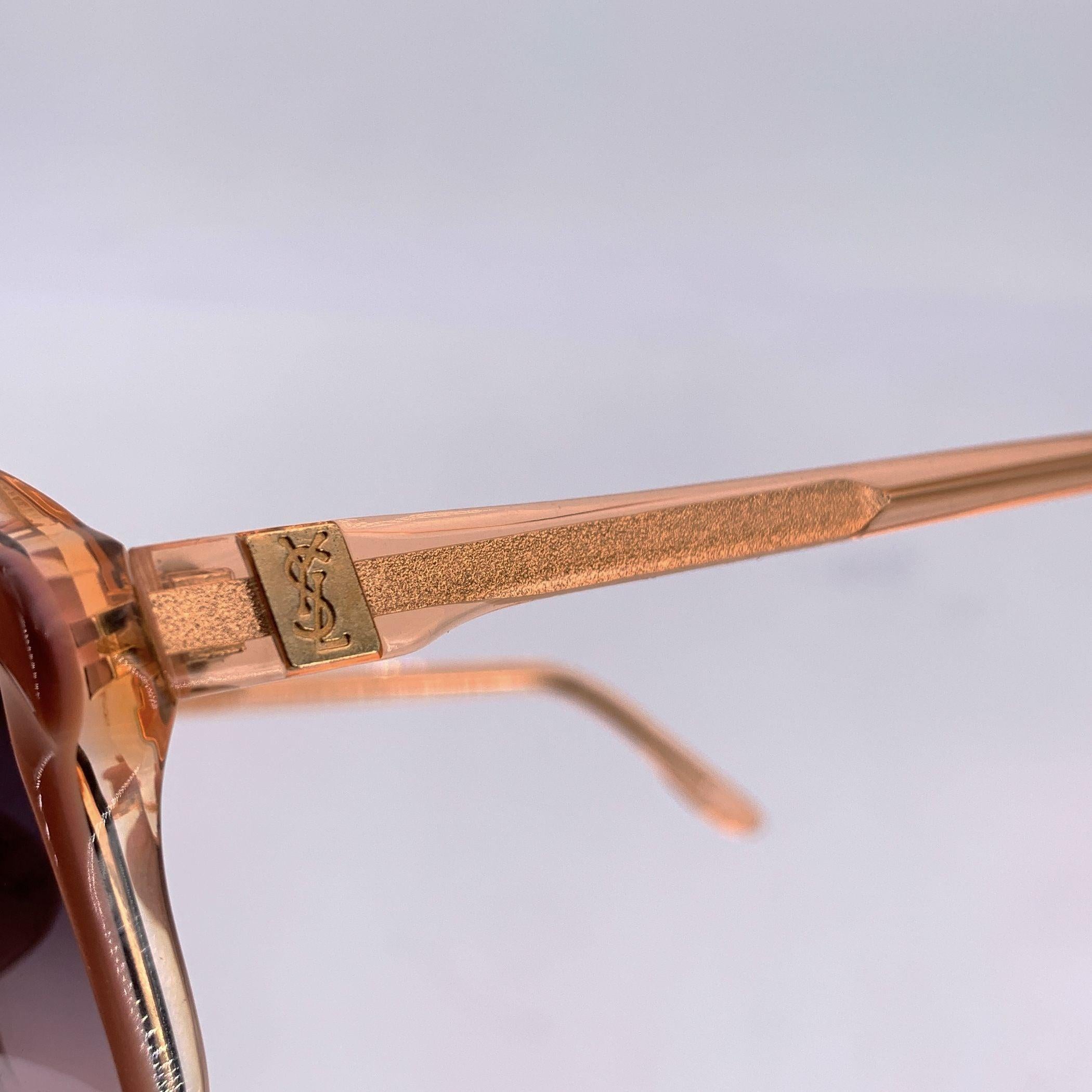 Yves Saint Laurent Vintage Butterfly Sunglasses MARS 58/16 140mm In Excellent Condition For Sale In Rome, Rome