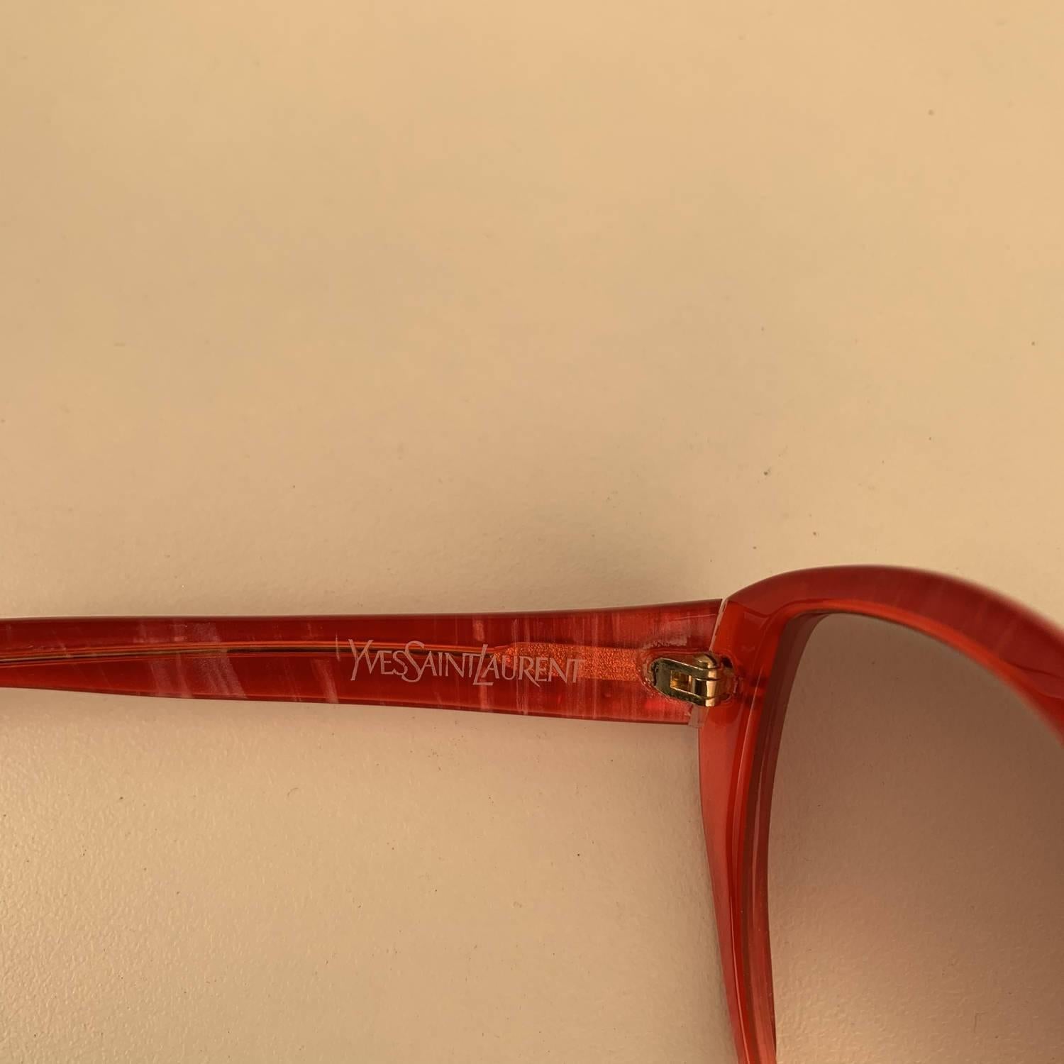 Yves Saint Laurent Vintage Cat Eye Red Sunglasses 8702 P 72 1