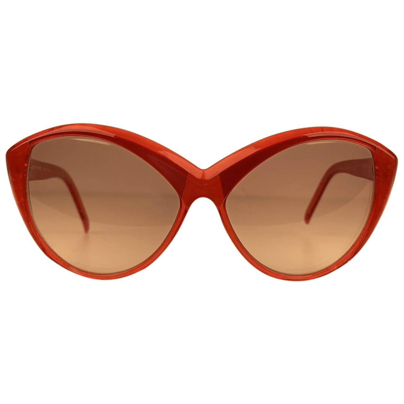 Yves Saint Laurent Vintage Cat Eye Red Sunglasses 8702 P 72