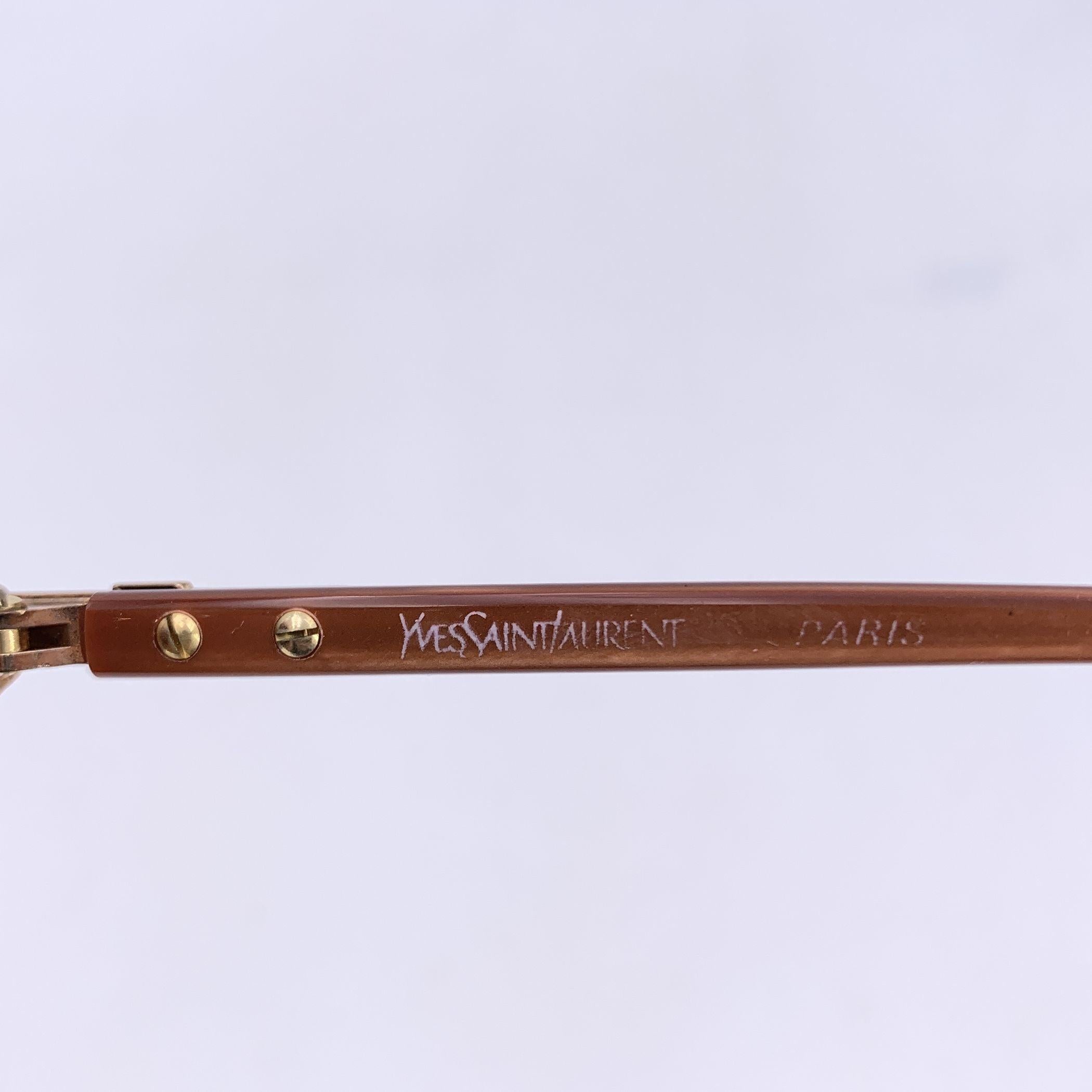 Yves Saint Laurent Vintage Clear Sunglasses HESTIA 56/12 140mm For Sale 1