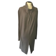 Yves Saint Laurent Vintage Cotton Mid-Length Dress in Grey