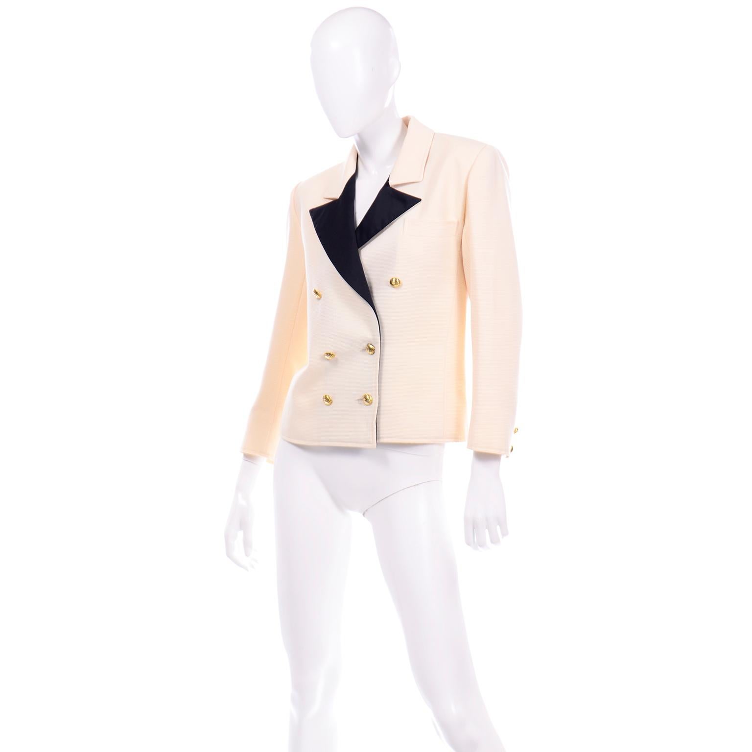 vintage yves saint laurent blazer