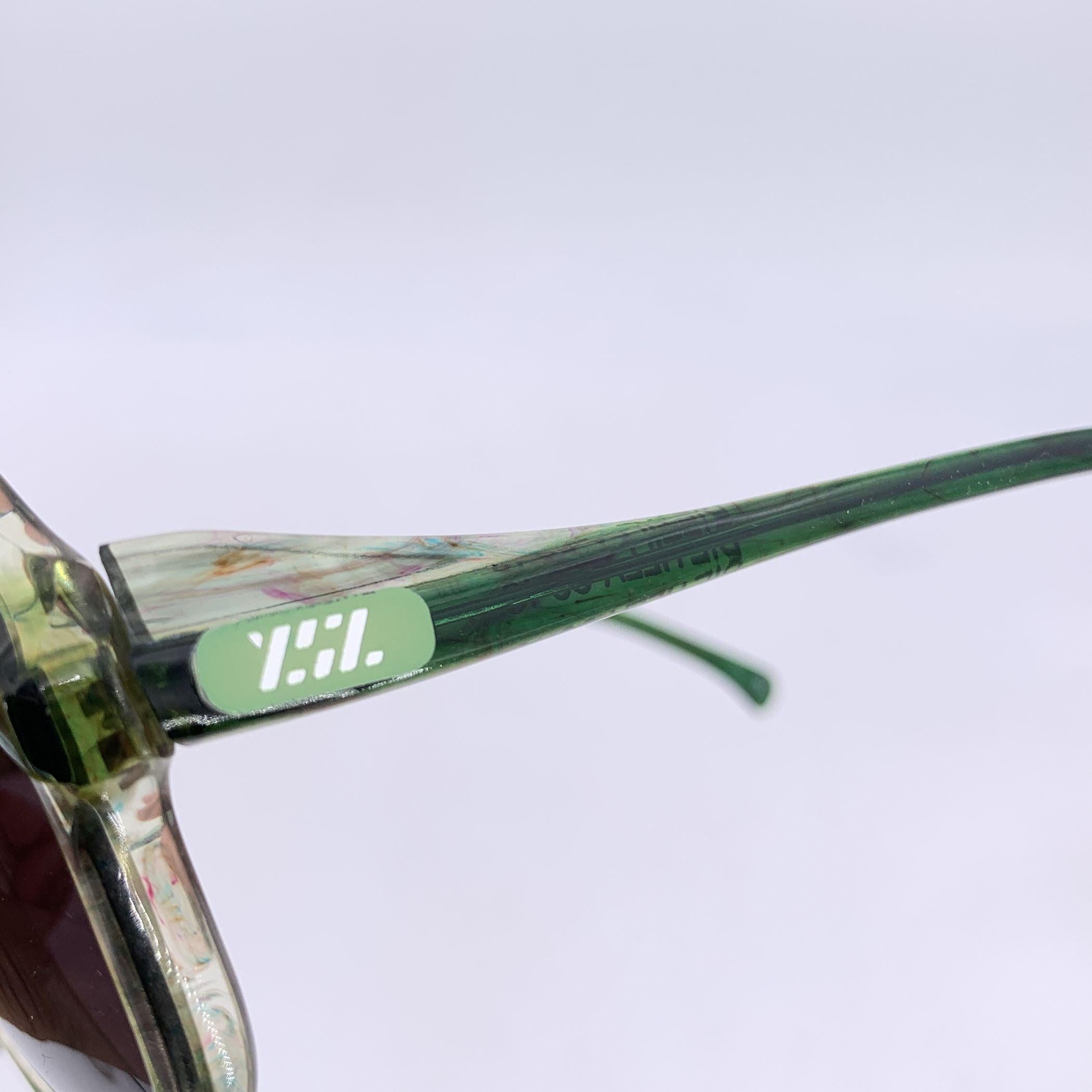 Women's Yves Saint Laurent Vintage Green Sunglasses DIETILLA 50/18 130mm For Sale