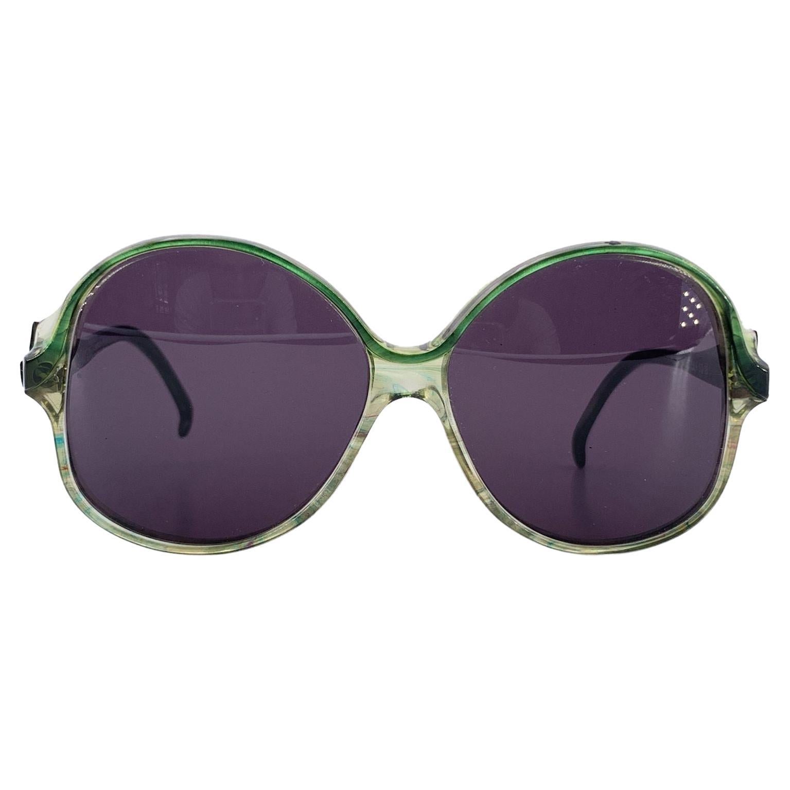 Yves Saint Laurent Vintage Green Sunglasses DIETILLA 50/18 130mm For Sale