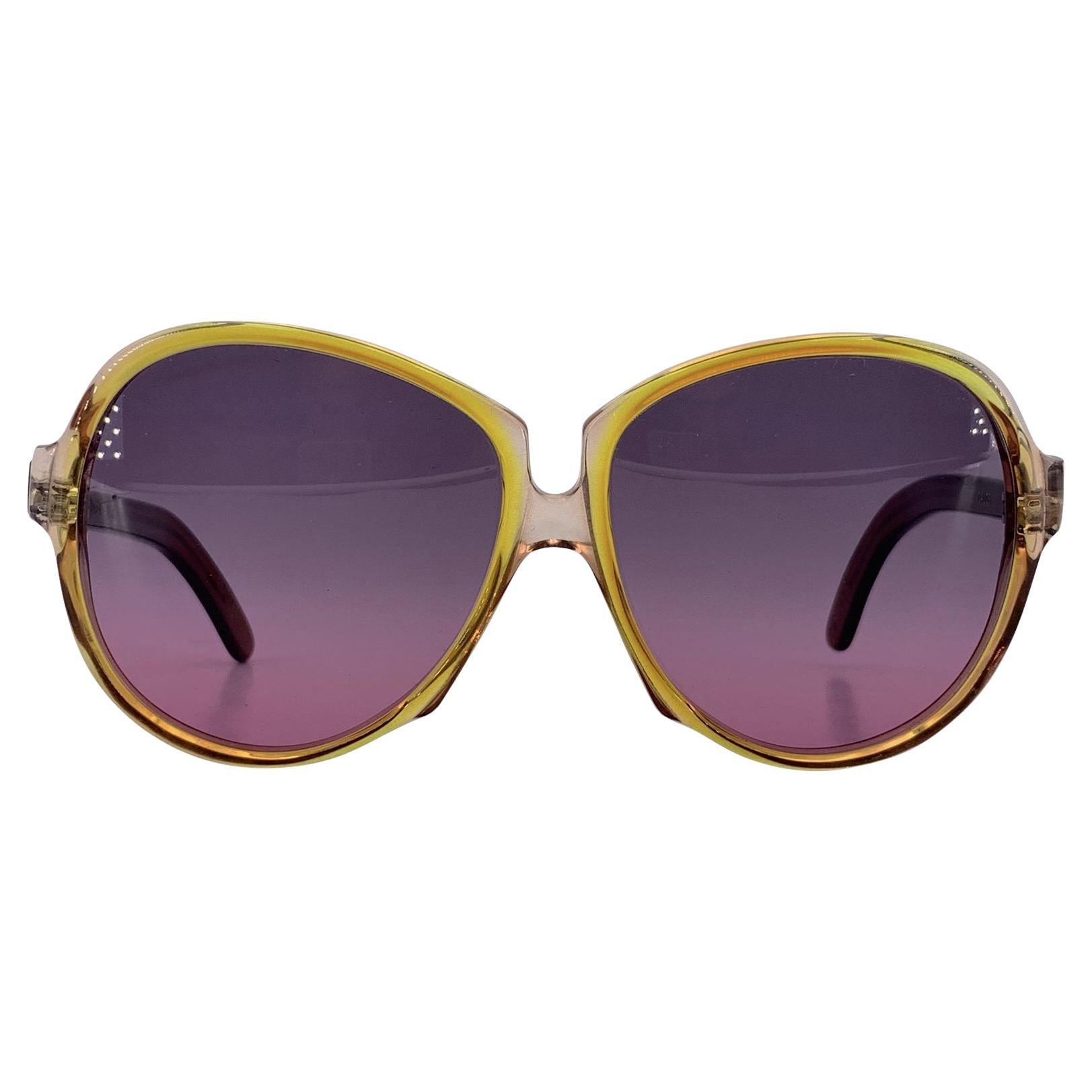 Yves Saint Laurent Vintage Green Sunglasses GAUDE 58/17 140mm For Sale