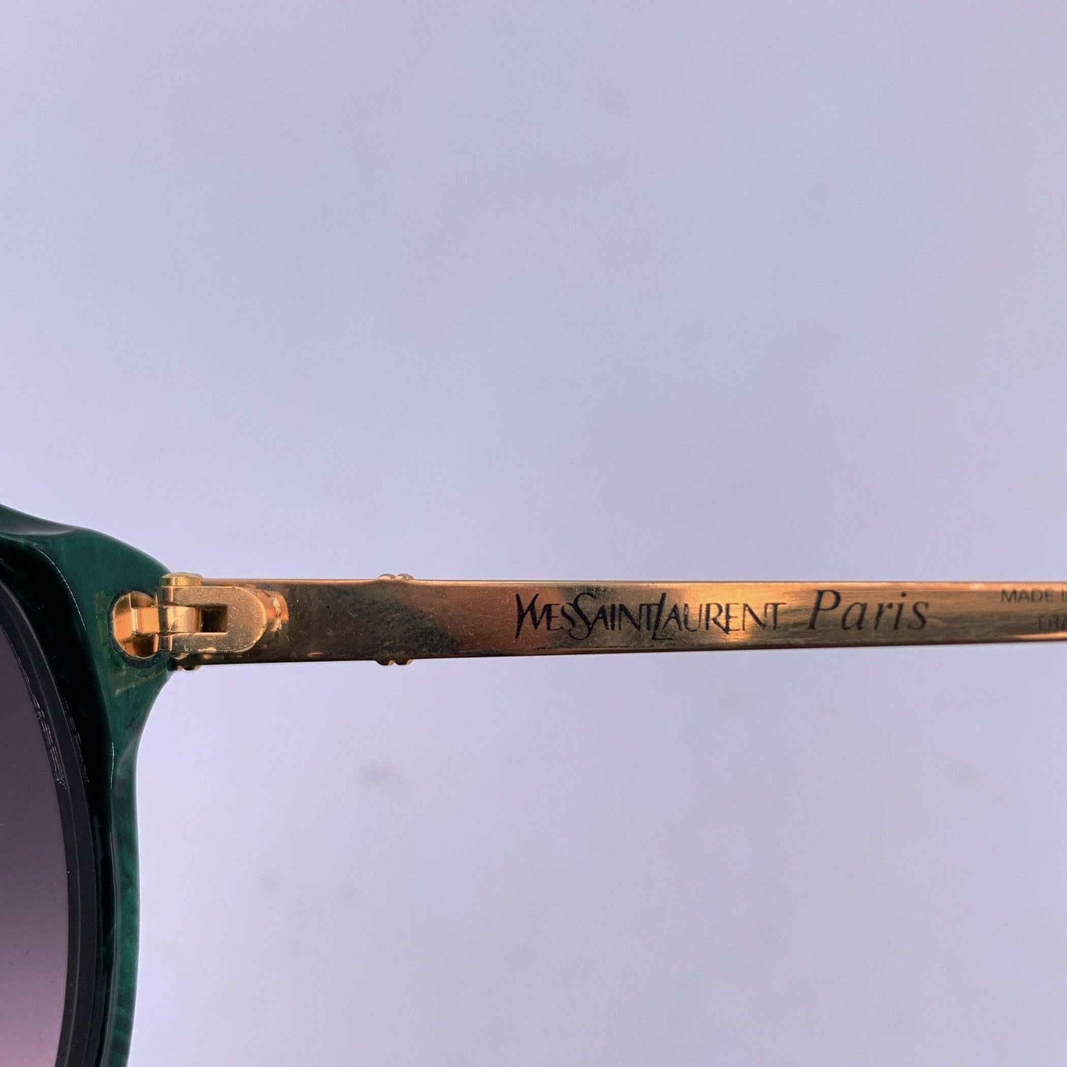 De las mujeres Yves Saint Laurent Gafas de sol vintage verdes PERSEPHONE 56/17 130mm en venta