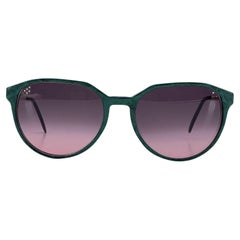Yves Saint Laurent Gafas de sol vintage verdes PERSEPHONE 56/17 130mm