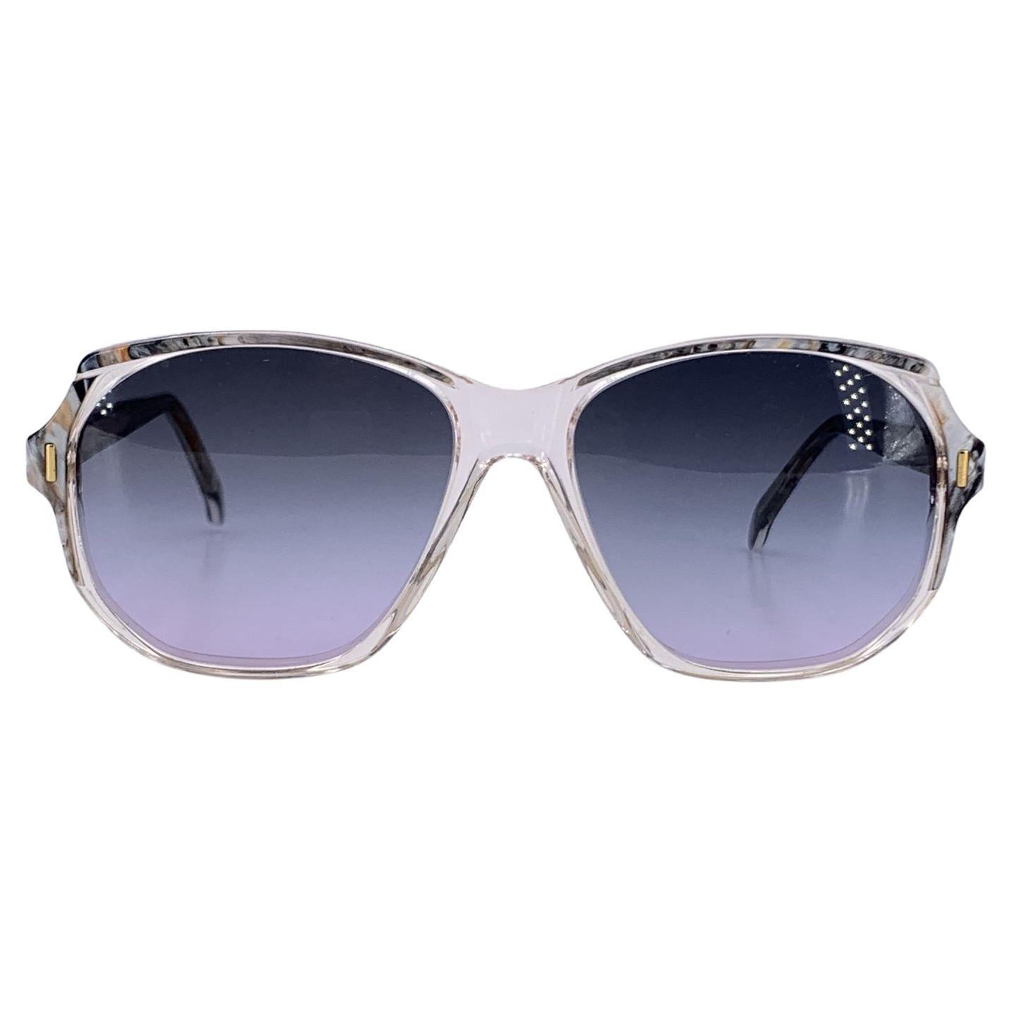 Yves Saint Laurent Vintage Grey Sunglasses SALAMINE 56/15 130mm en vente