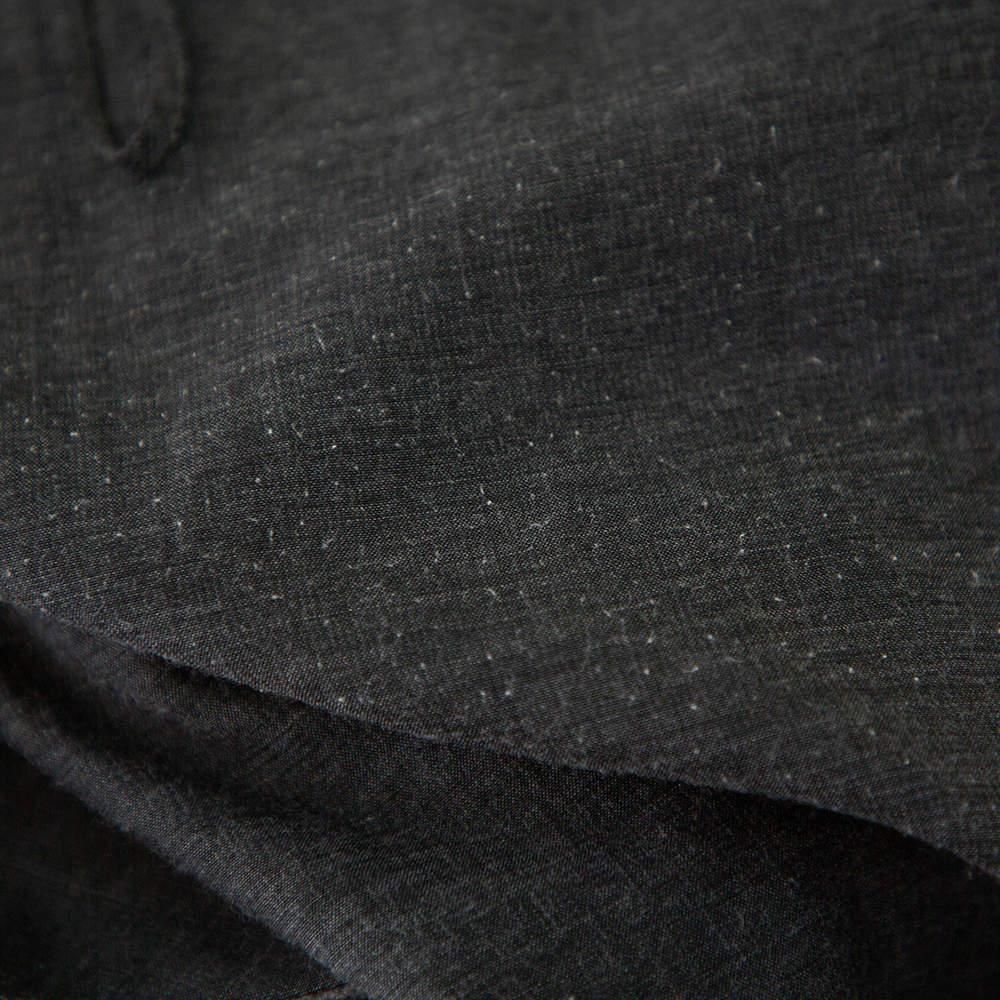 Women's Yves Saint Laurent Vintage Grey Wool & Cashmere Mini Faux Wrap Skirt S