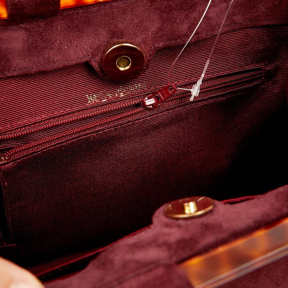 Women's YVES SAINT LAURENT Vintage Handbag in Burgundy Suede Leather