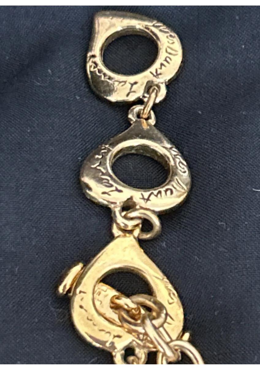 Yves Saint Laurent Vintage Heart Necklace And Bracelet For Sale 6