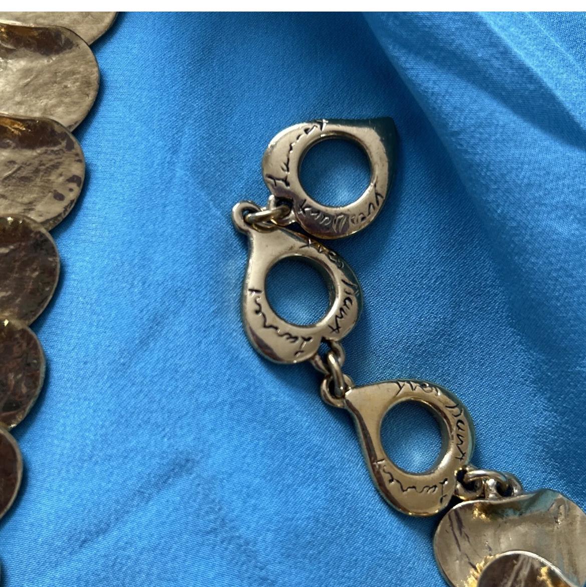 Yves Saint Laurent Vintage Heart Necklace And Bracelet For Sale 9