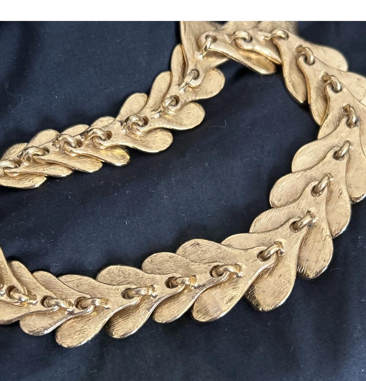 Yves Saint Laurent Vintage Heart Necklace And Bracelet For Sale 5