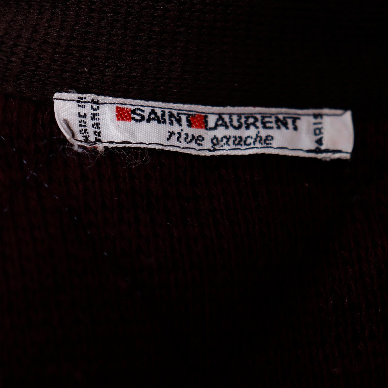 Yves Saint Laurent Vintage Jacket YSL Reversible Blue Plum Purple Quilted Coat 5