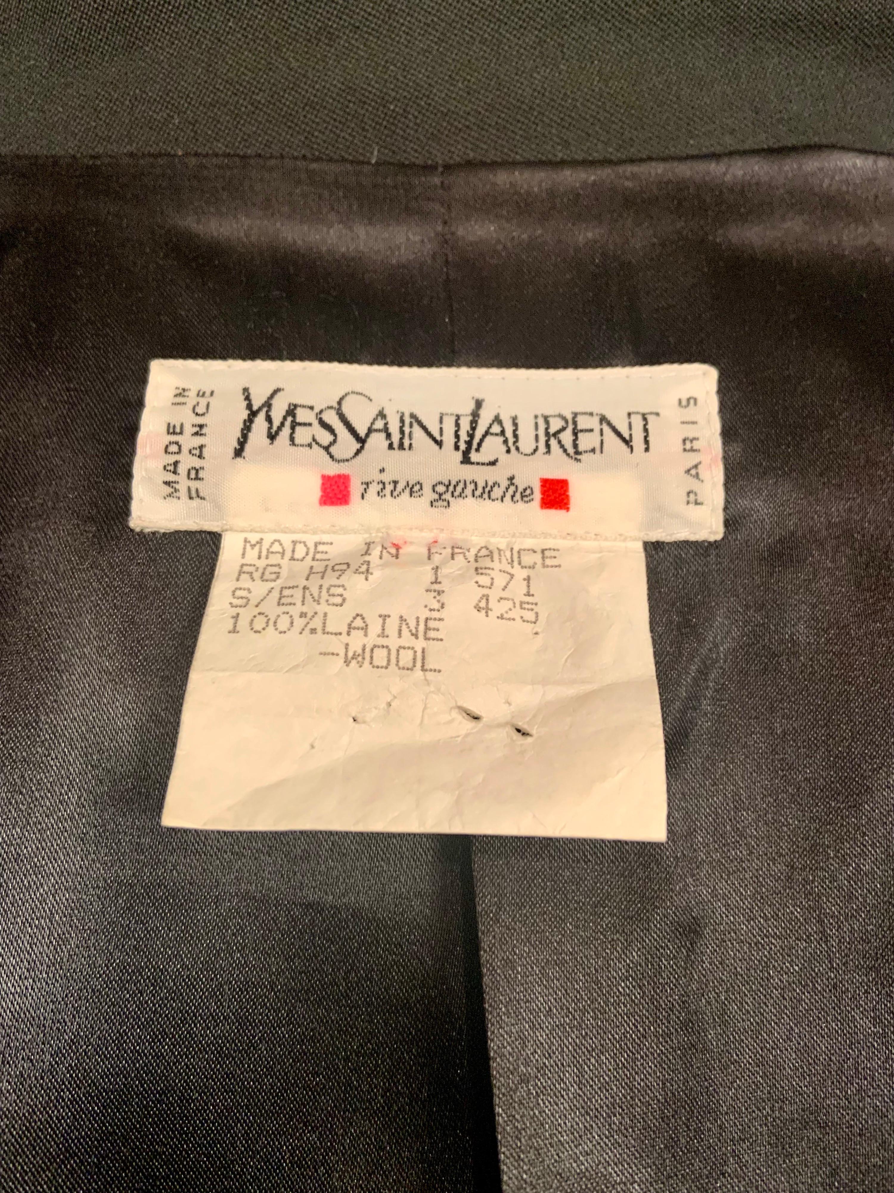 Women's Yves Saint Laurent Vintage Le Smoking Tuxedo Suit  Never Worn YSL For Sale