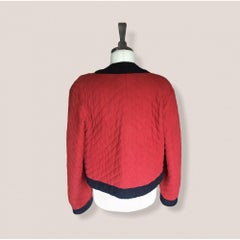 Yves Saint Laurent Vintage Leather Short Vest in Red