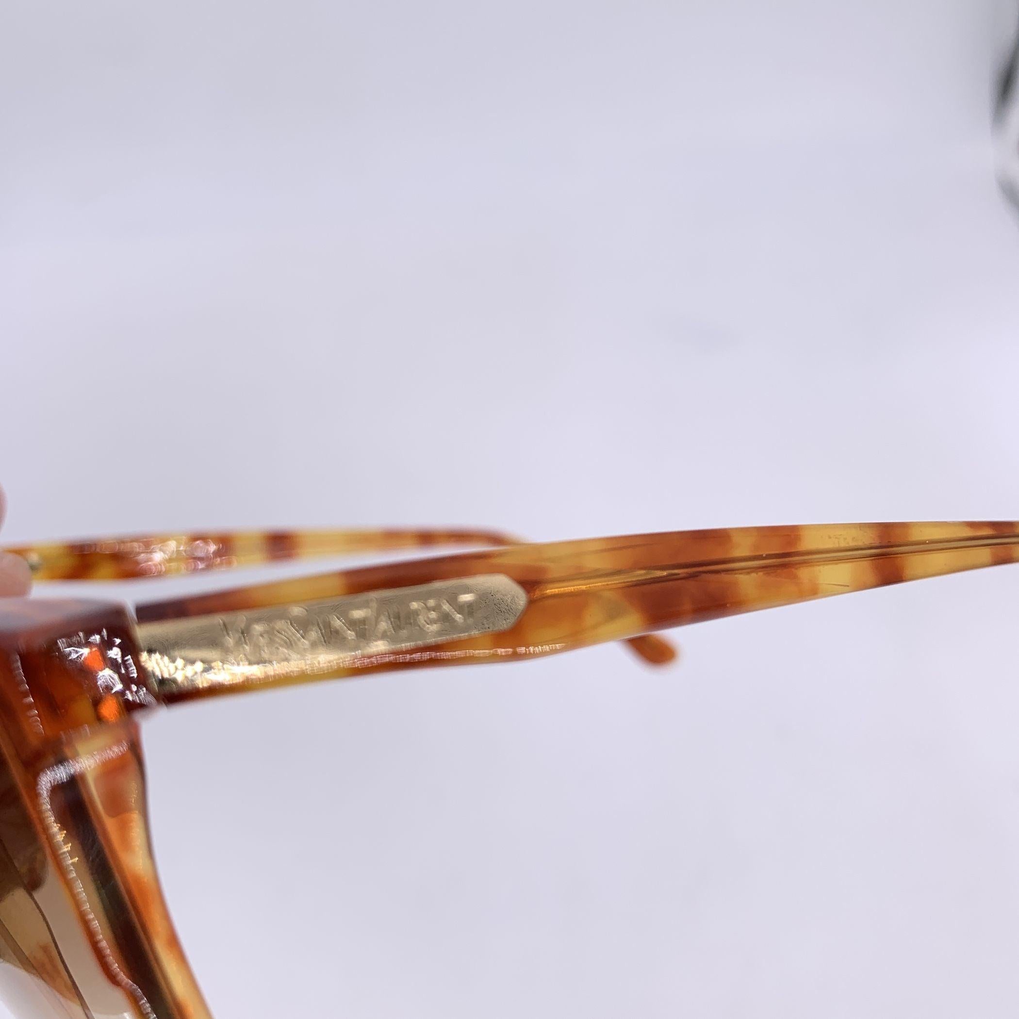 Yves Saint Laurent Vintage Hellbraune Havanna-Sonnenbrille MEMNON 54/15 für Damen oder Herren im Angebot