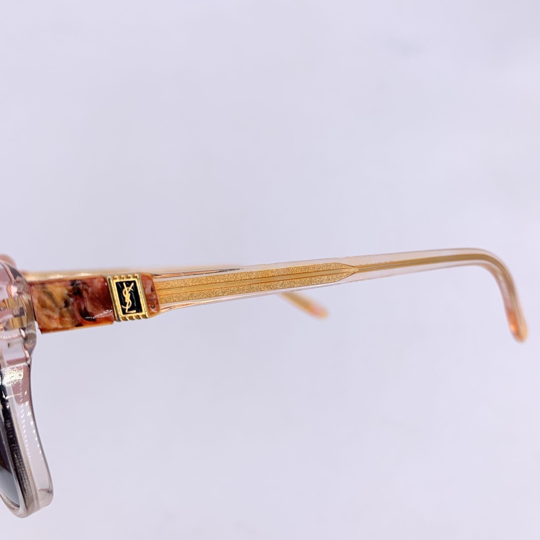 Yves Saint Laurent Vintage Hellbraune Sonnenbrille SOPHOCLE 54/14 im Zustand „Hervorragend“ im Angebot in Rome, Rome