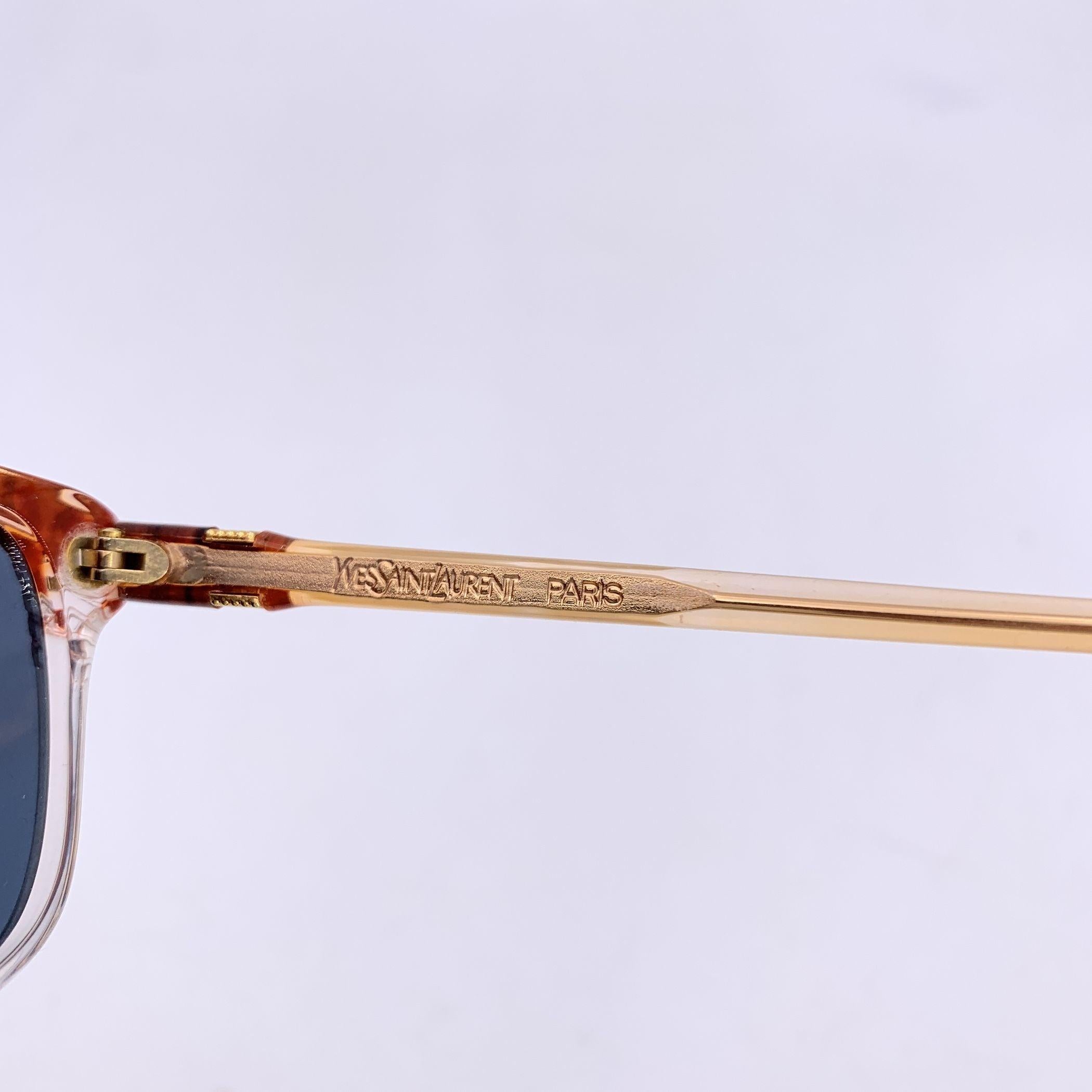 Yves Saint Laurent Vintage Hellbraune Sonnenbrille SOPHOCLE 54/14 Damen im Angebot
