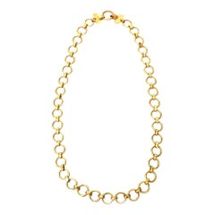Yves Saint Laurent Collier à maillons en laiton vintage