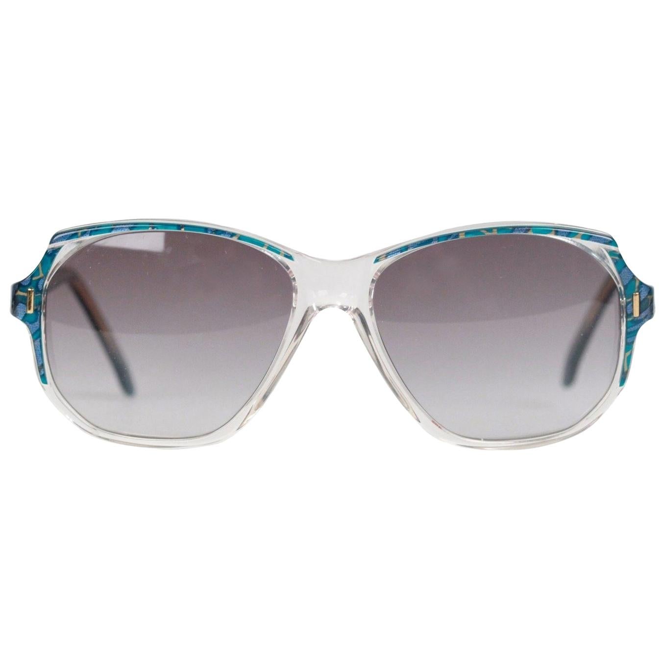 Yves Saint Laurent Vintage Marbled Sunglasses Mod. Salamine