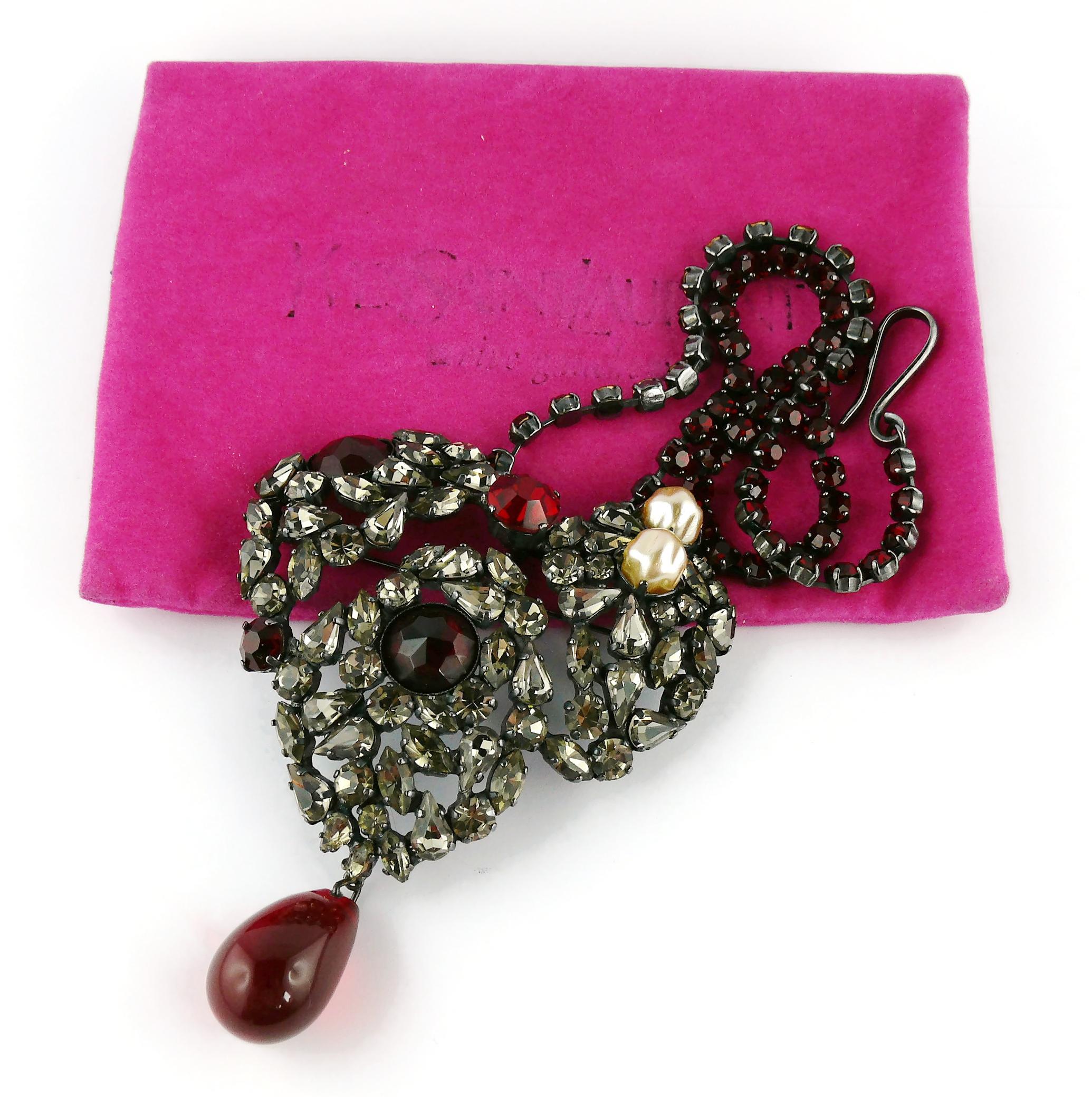 ysl heart brooch