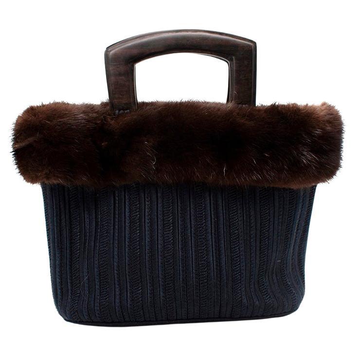 Saint Laurent Burgundy Leather Medium Moujik Top Handle Bag at 1stDibs