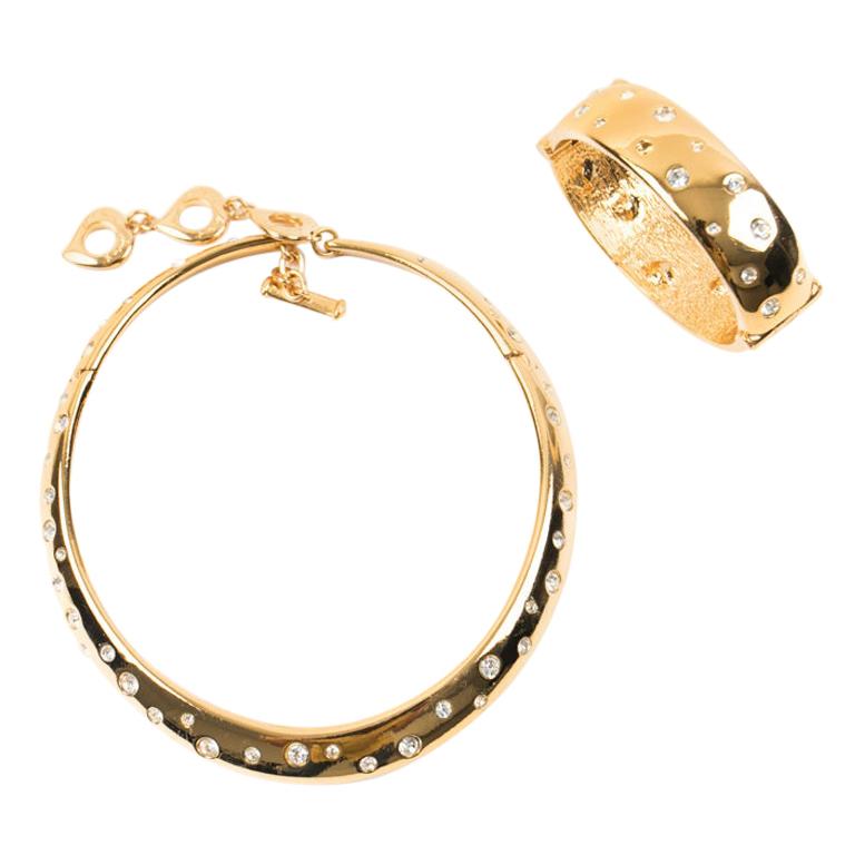 YVES SAINT LAURENT - Ensemble collier et bracelet vintage