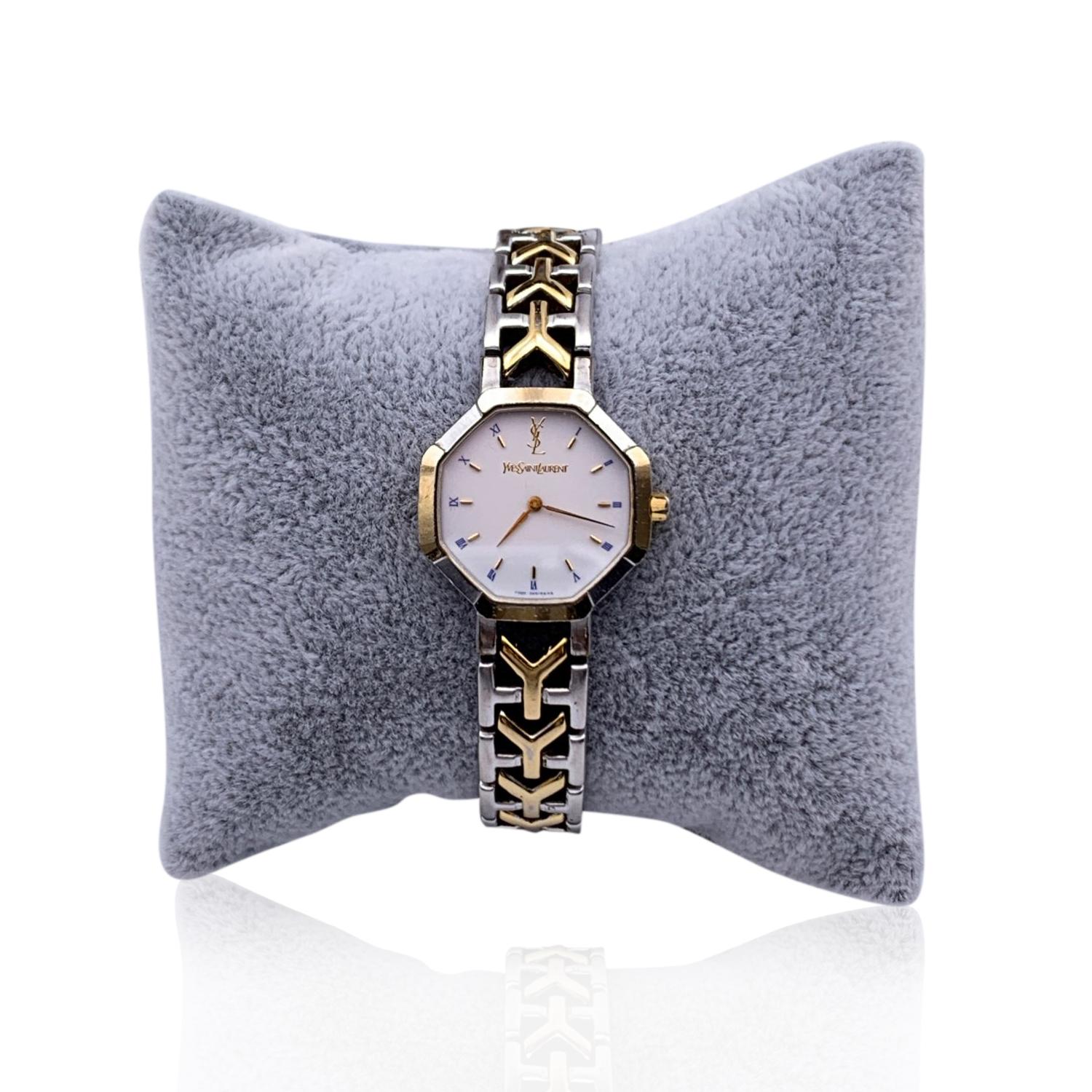 Yves Saint Laurent Vintage Octagon Watch 2200 226313 YO In Good Condition In Rome, Rome