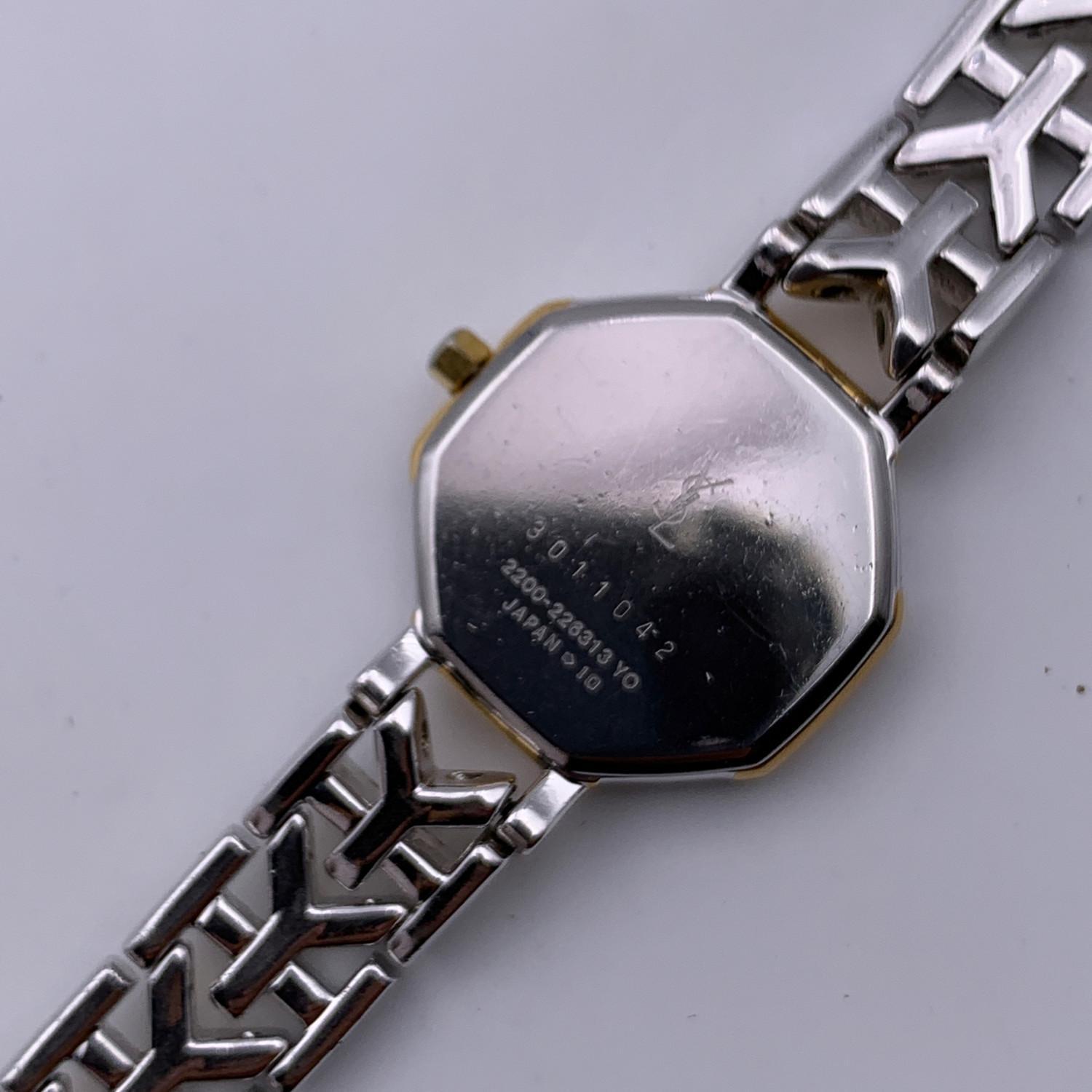 Yves Saint Laurent Vintage Octagon Watch 2200 226313 YO 2