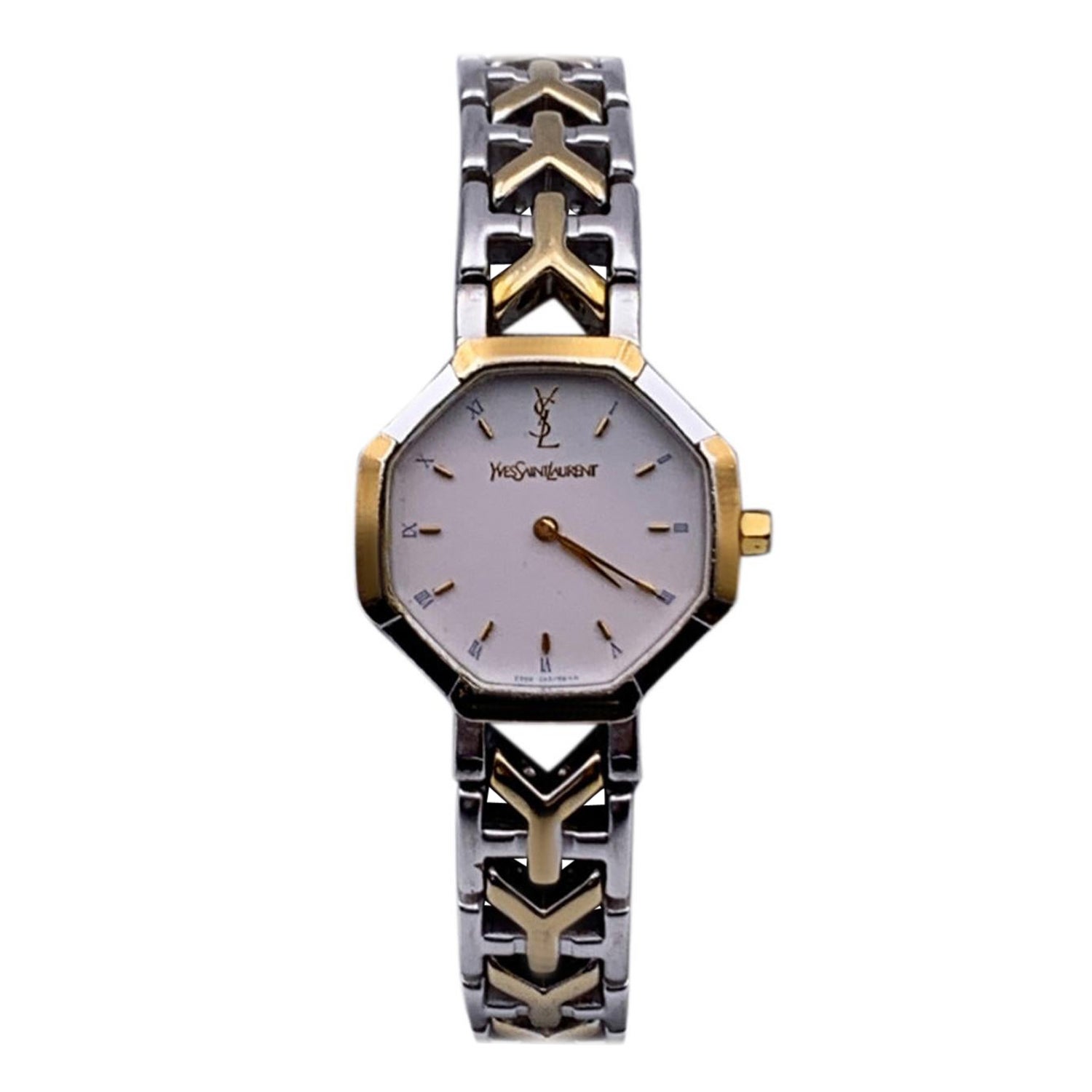 Yves Saint Laurent Vintage Octagon Watch 2200 226313 YO For Sale
