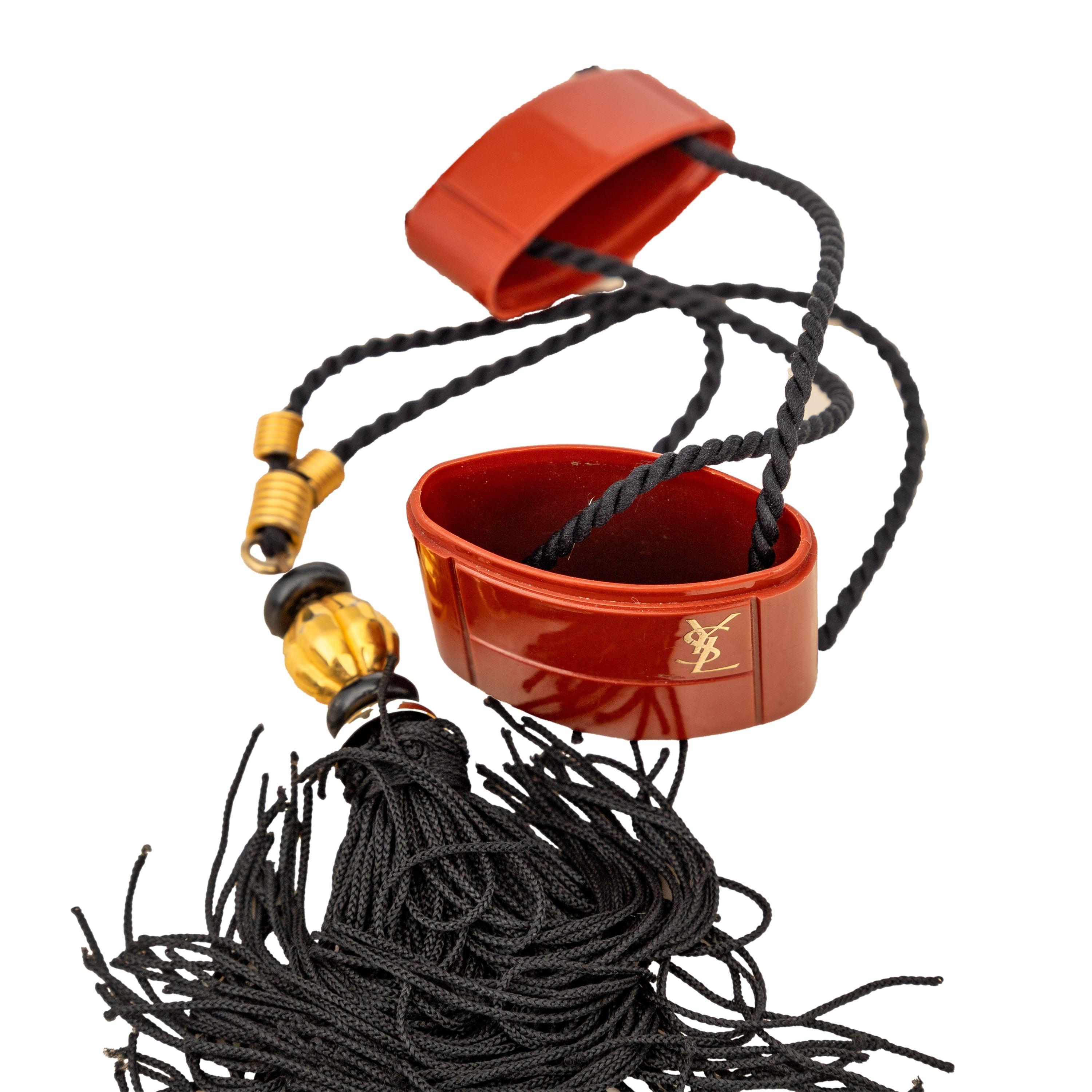 Yves Saint Laurent Vintage Opium Perfume Tassle Necklace - '80s 4