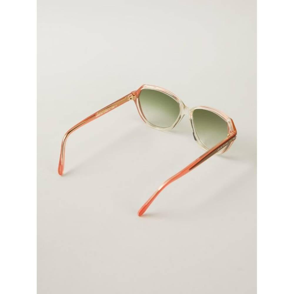 Yves Saint Laurent Vintage orange 70s sunglasses In Excellent Condition For Sale In Lugo (RA), IT