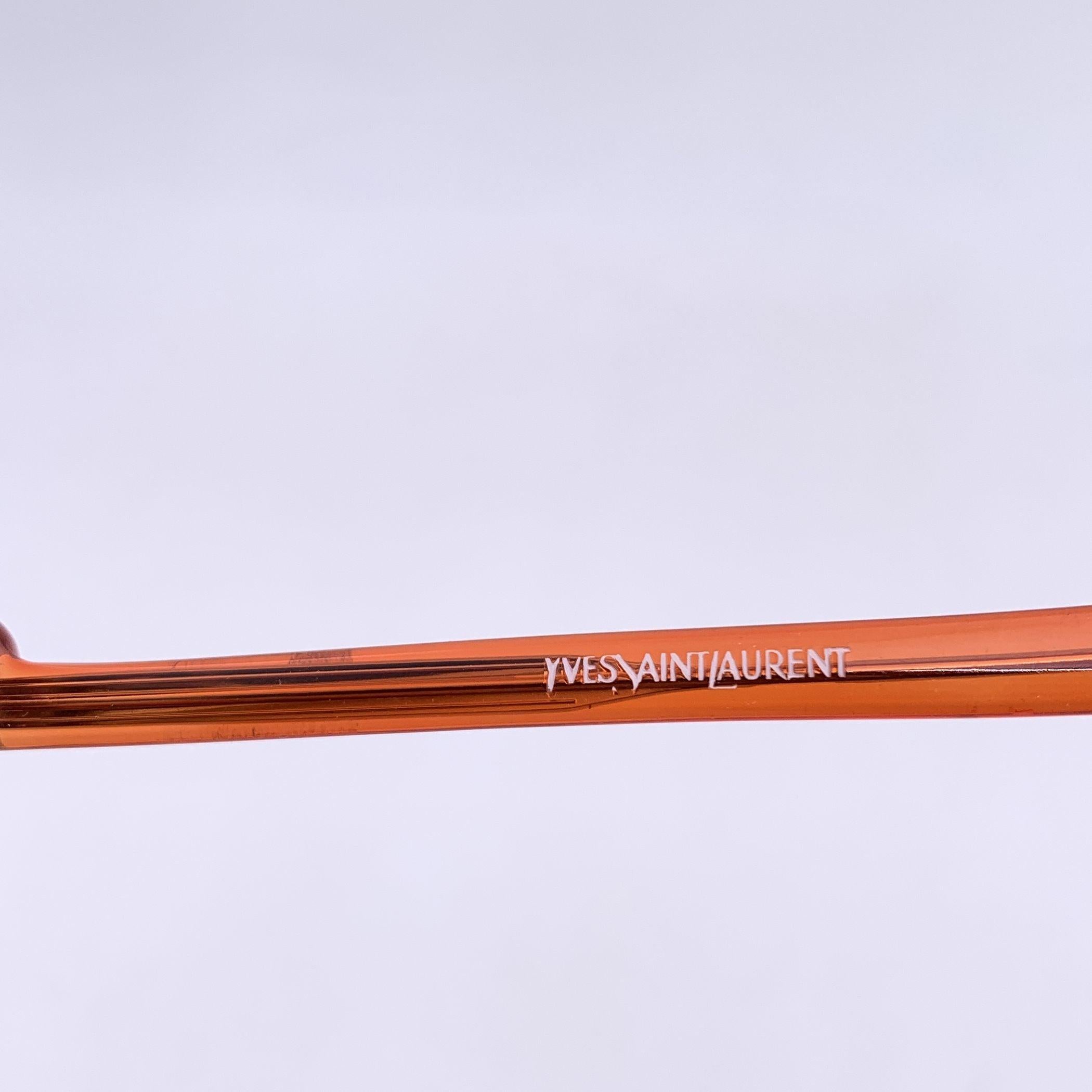 Yves Saint Laurent Vintage Orange Gaude Sonnenbrille 55/16 140mm Damen im Angebot
