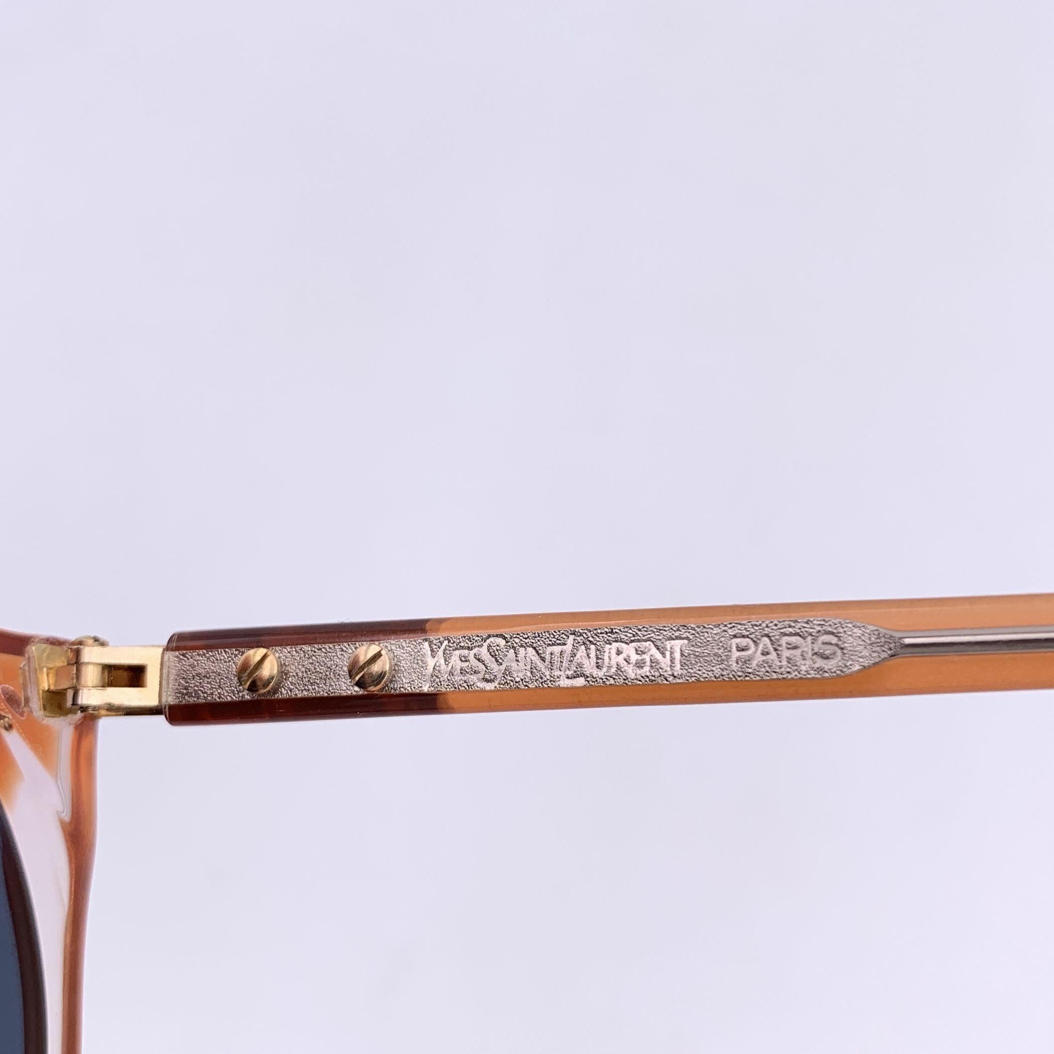 Gafas de sol Yves Saint Laurent Vintage Naranja POMONE 58/16 140mm Púrpura en venta