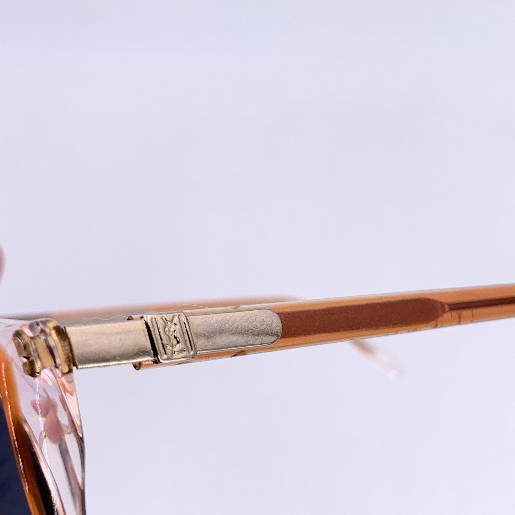 Gafas de sol Yves Saint Laurent Vintage Naranja POMONE 58/16 140mm en Excelente estado para la venta en Rome, Rome
