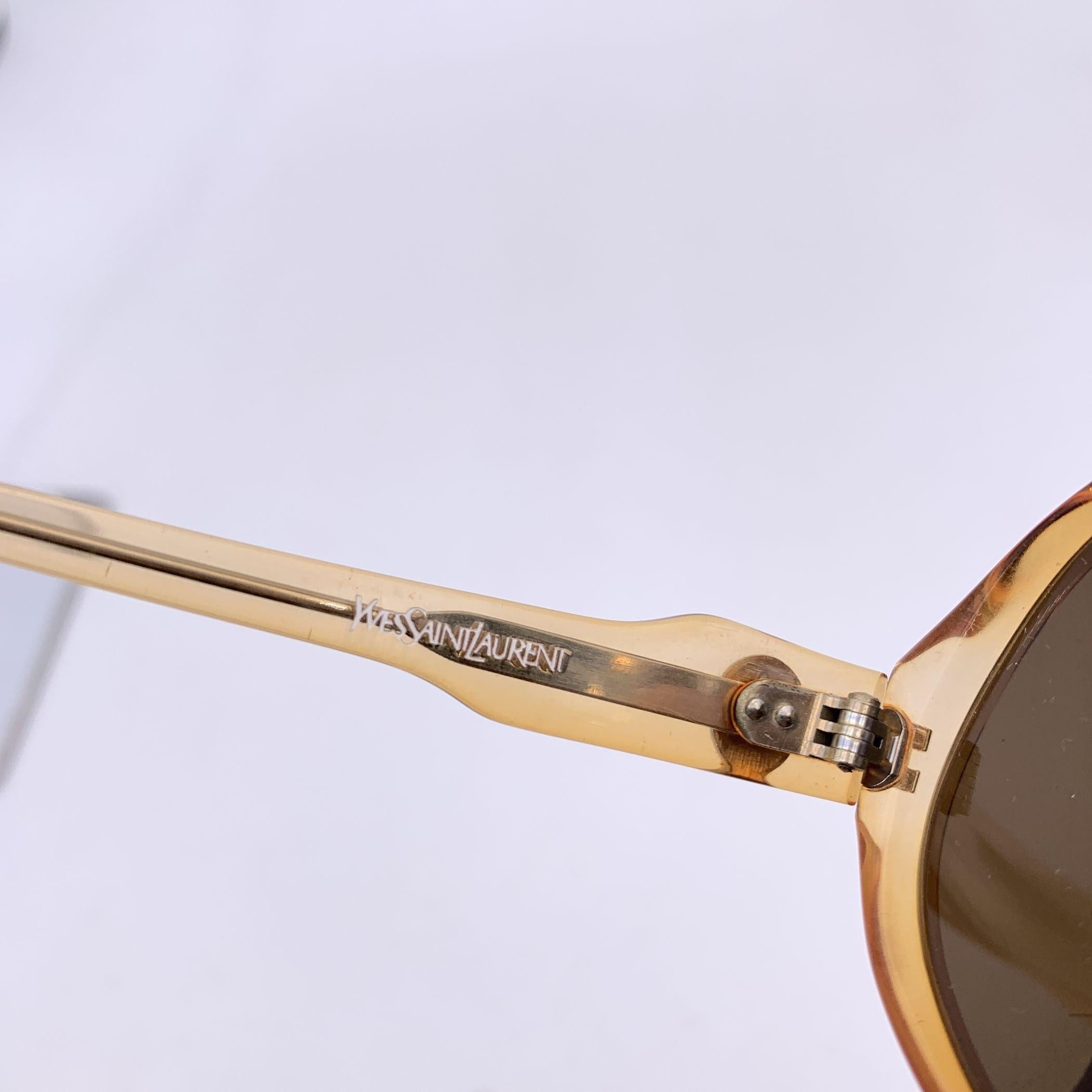 Women's Yves Saint Laurent Vintage Orange Sunglasses DELIAS 50/18 135 mm For Sale
