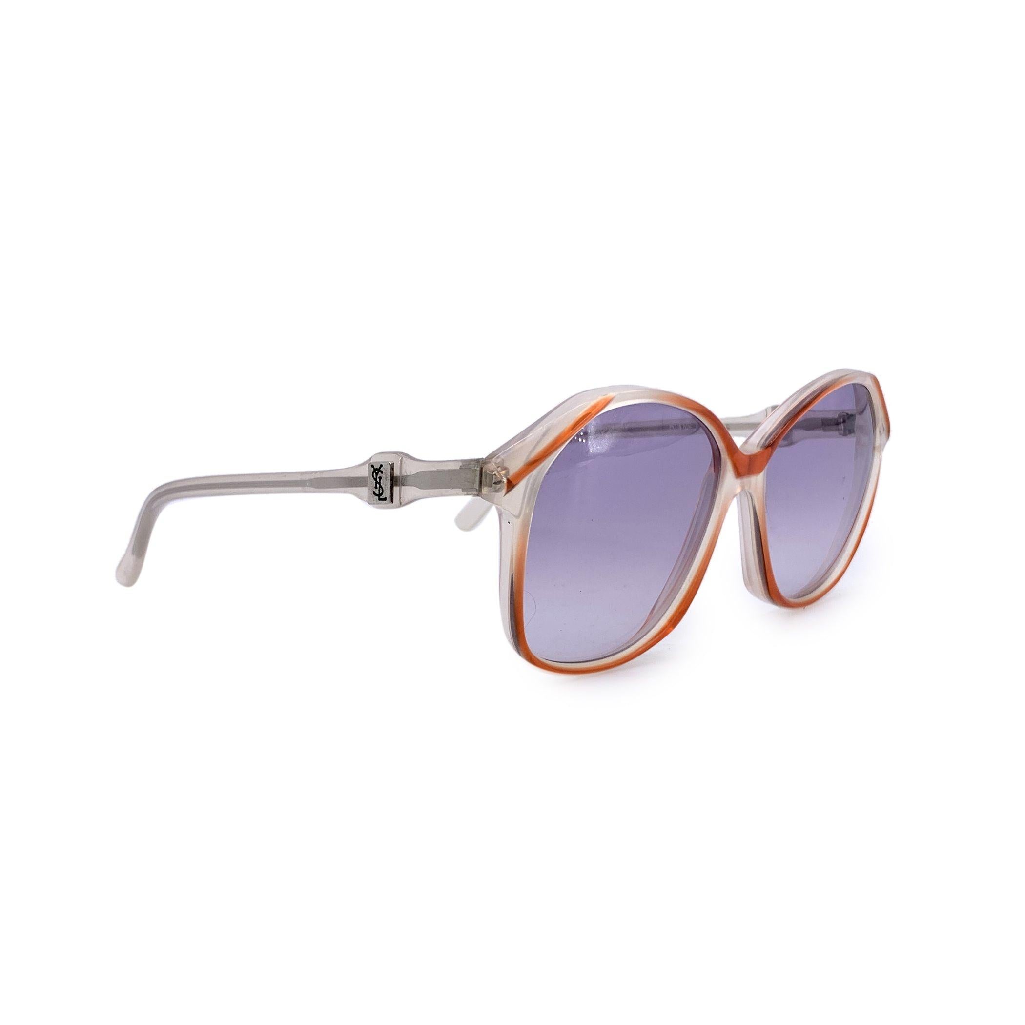 Gris Yves Saint Laurent Vintage Orange Sunglasses DIANE 54/16 140mm en vente