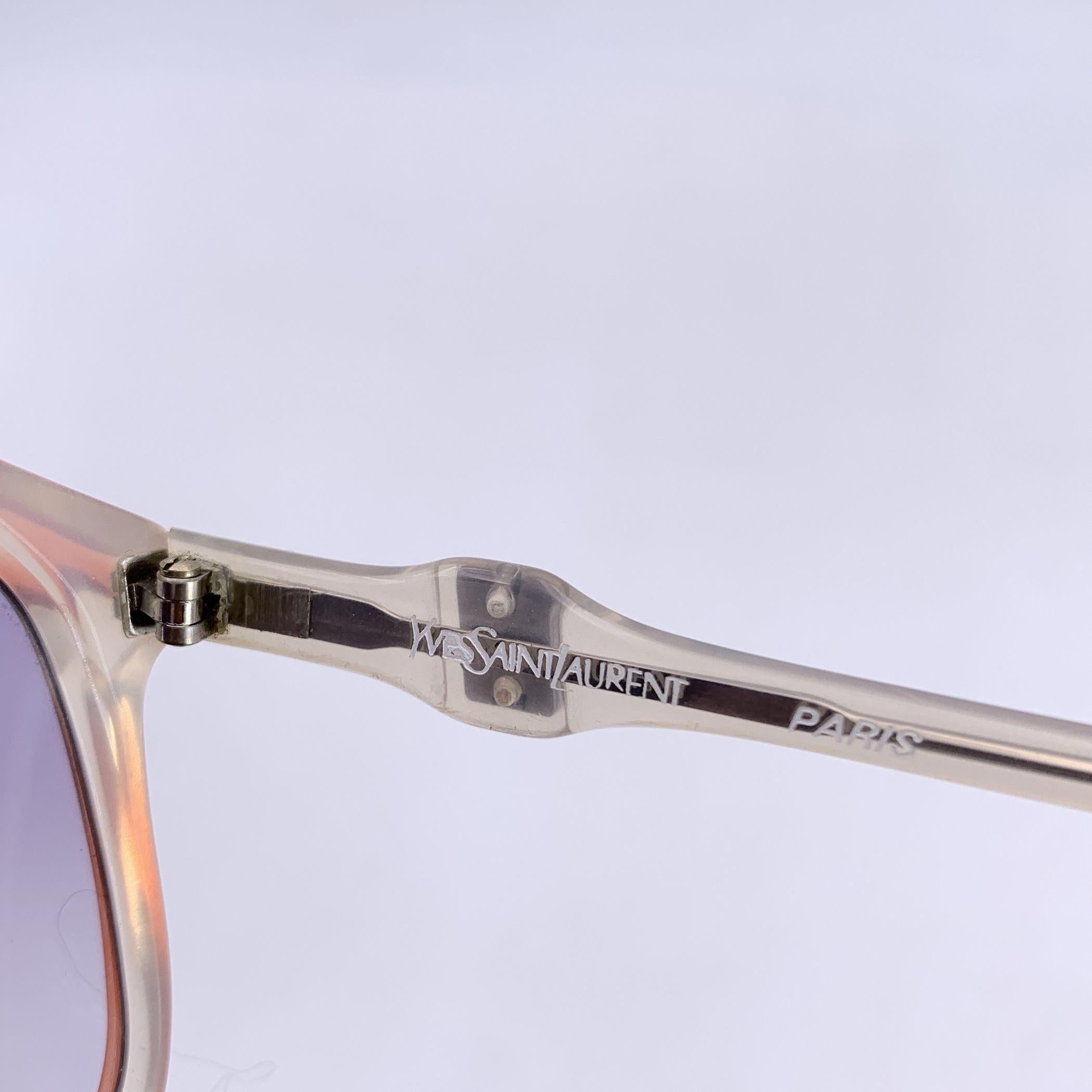 Yves Saint Laurent Vintage Orange Sunglasses DIANE 54/16 140mm en vente 1