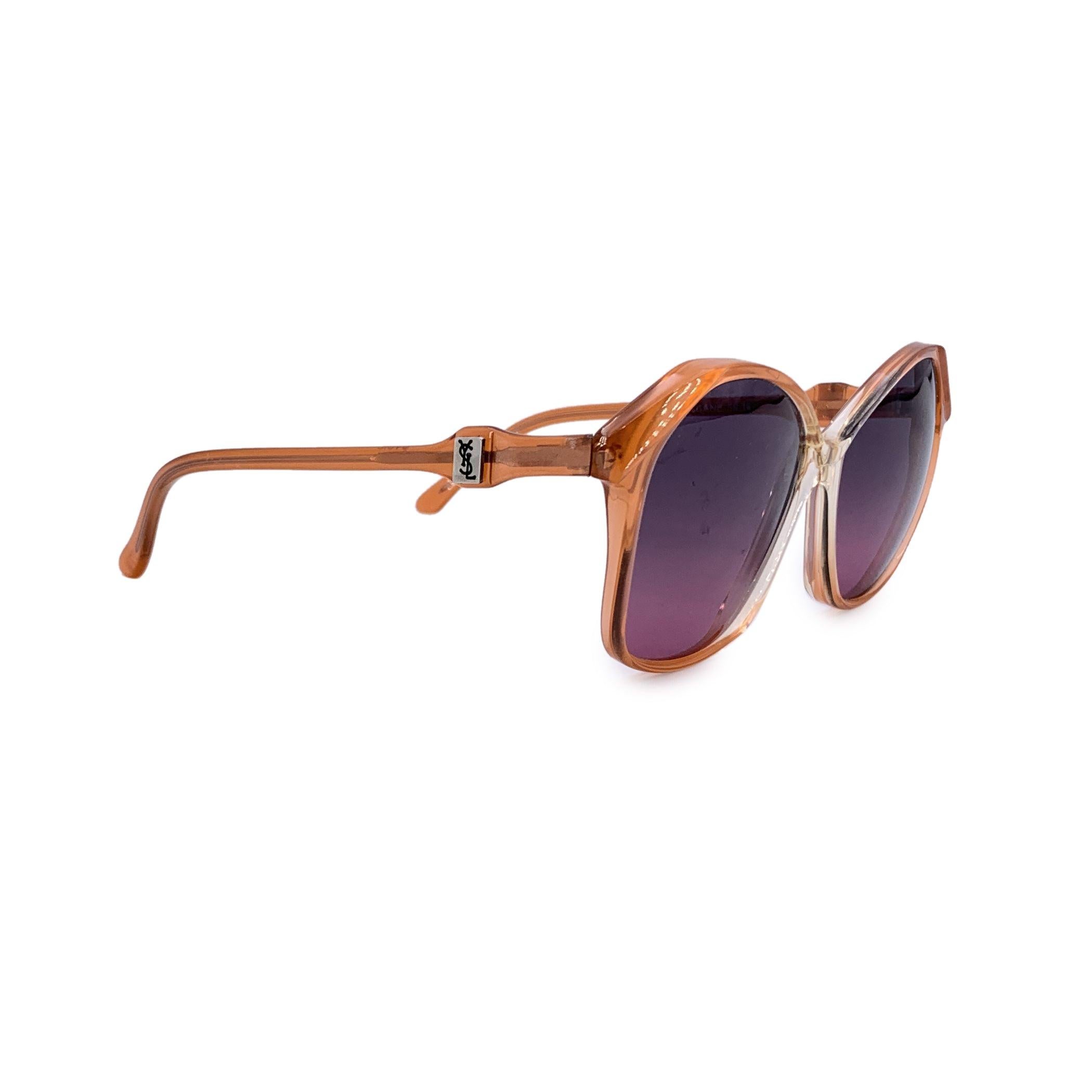 Gris Yves Saint Laurent Vintage Lunettes de soleil orange DIANE 56/16 145mm en vente