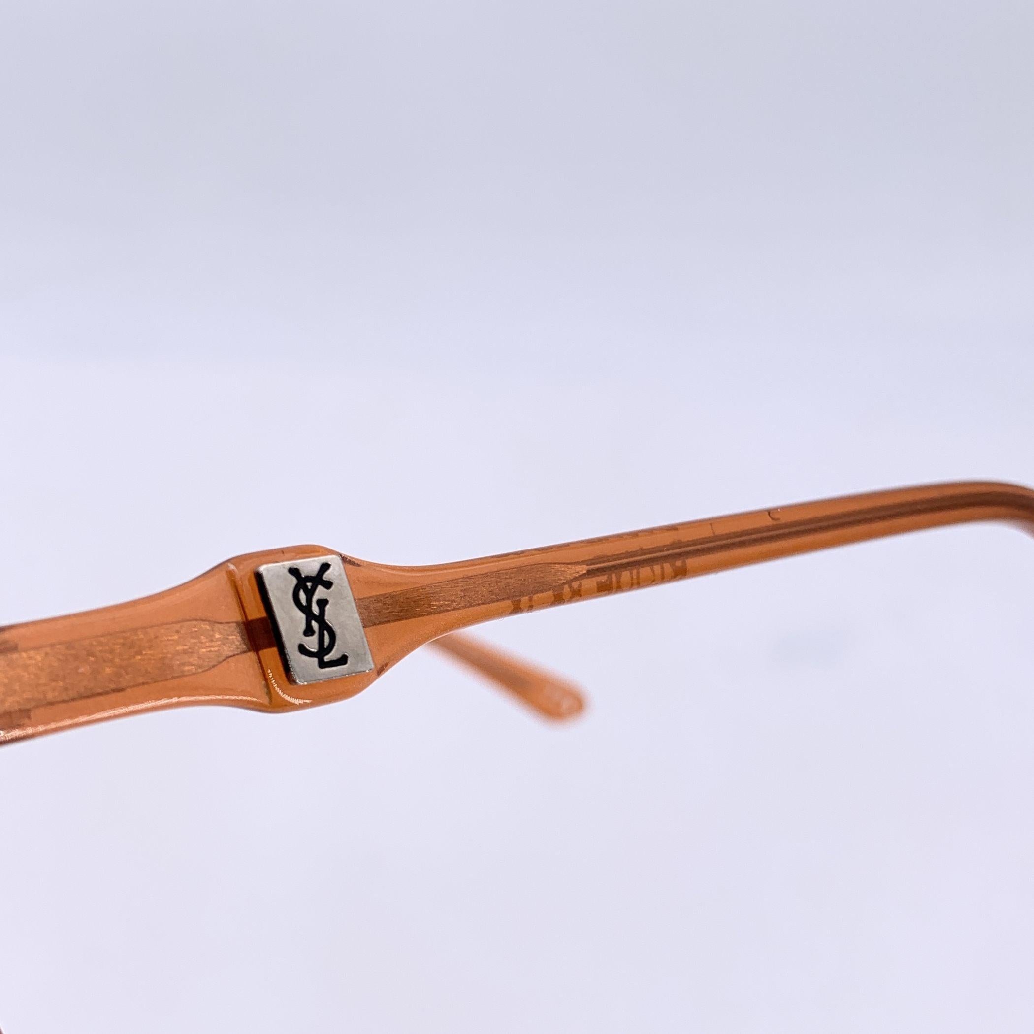 Yves Saint Laurent Vintage Lunettes de soleil orange DIANE 56/16 145mm Excellent état - En vente à Rome, Rome